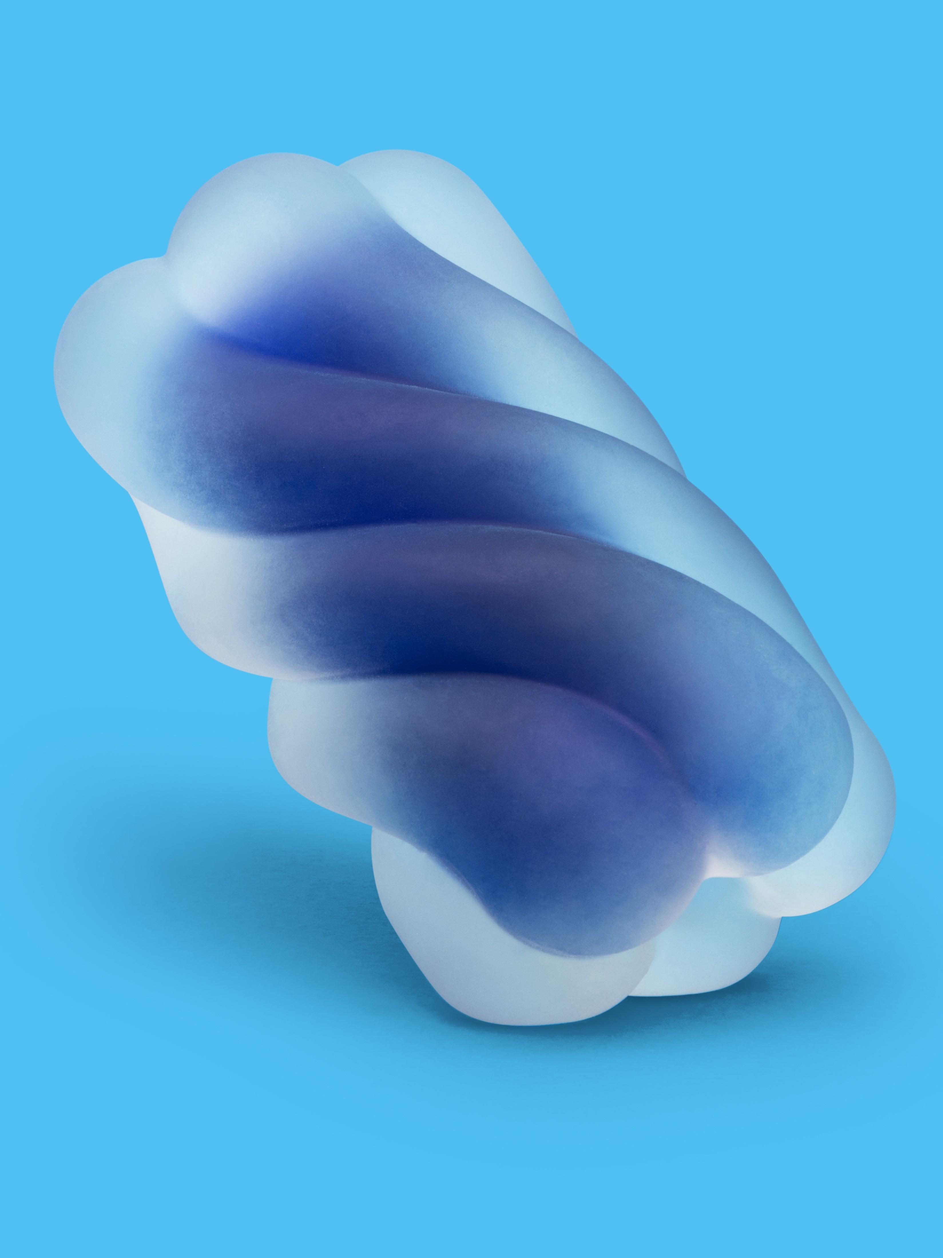 Lovehoney mon ami Self-Lubricating Stroker, Blue, hi-res