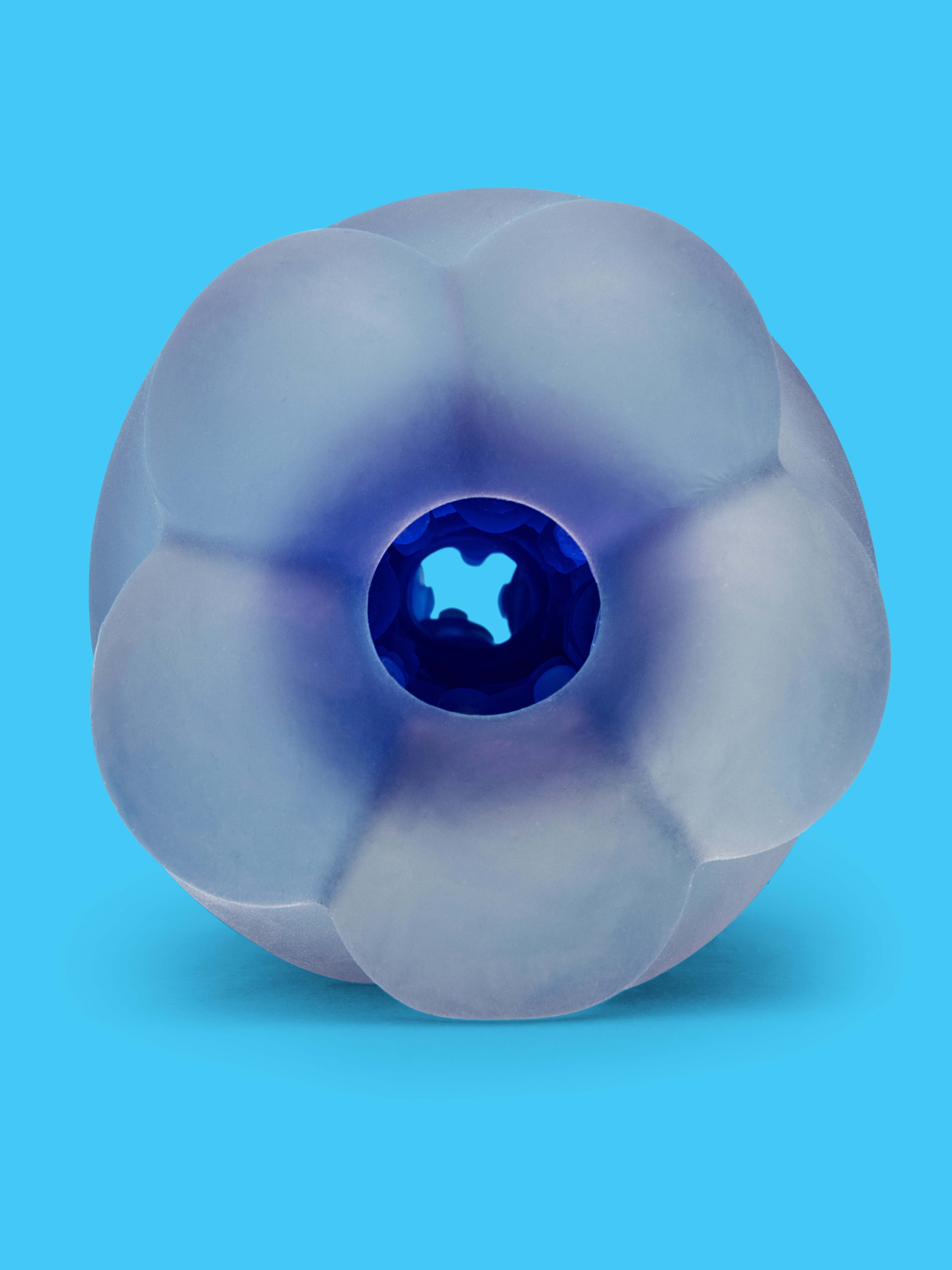 Lovehoney mon ami Self-Lubricating Stroker, Blue, hi-res