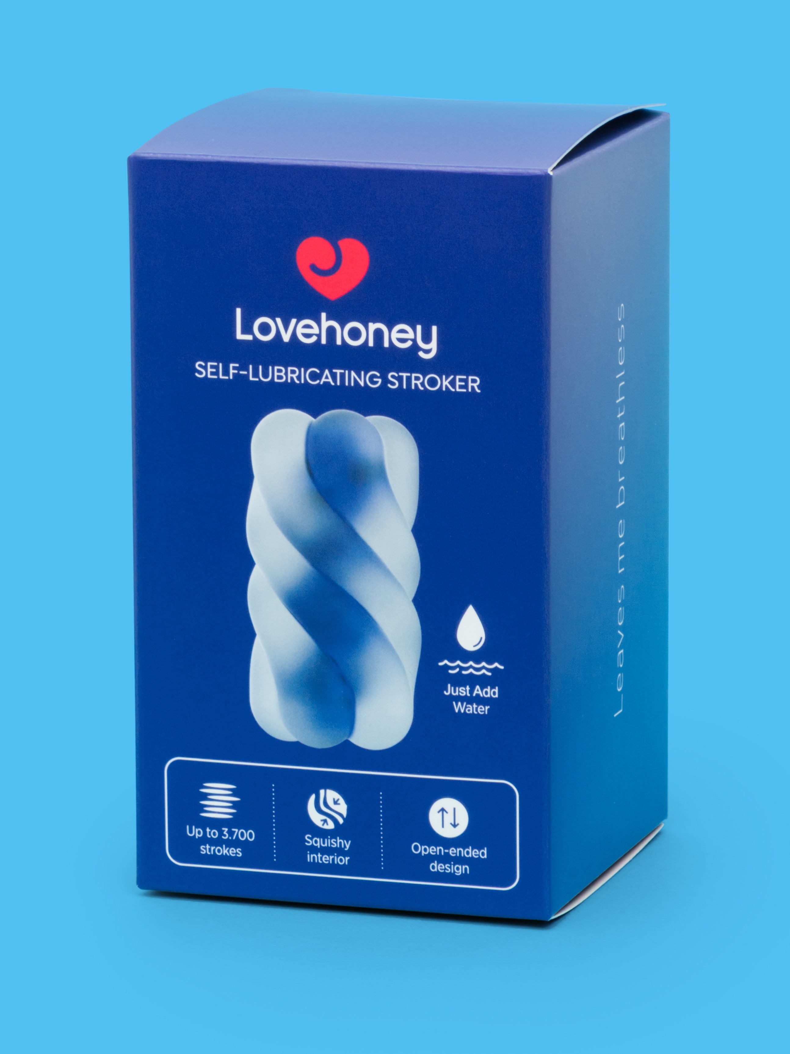 Lovehoney mon ami Self-Lubricating Stroker, Blue, hi-res