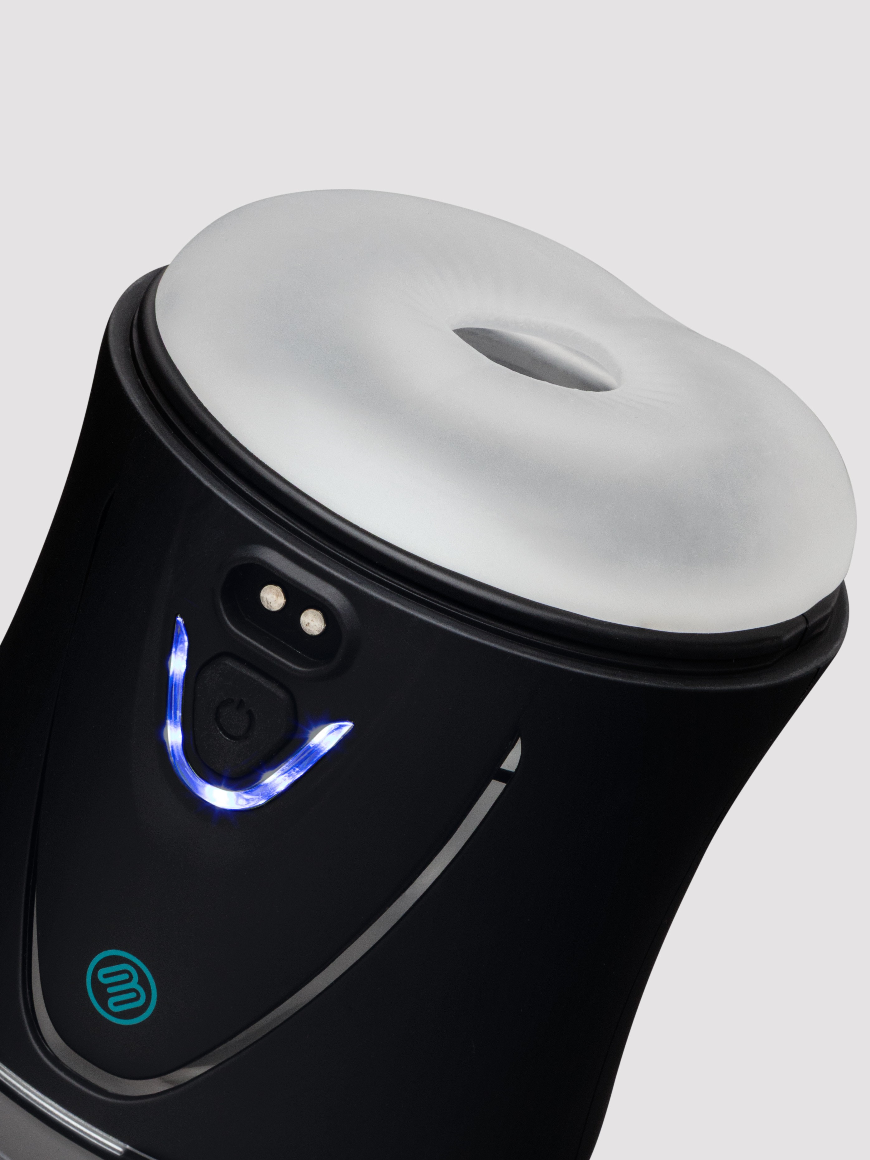 Blowmotion Squeezable Vibrating Masturbator, Black, hi-res