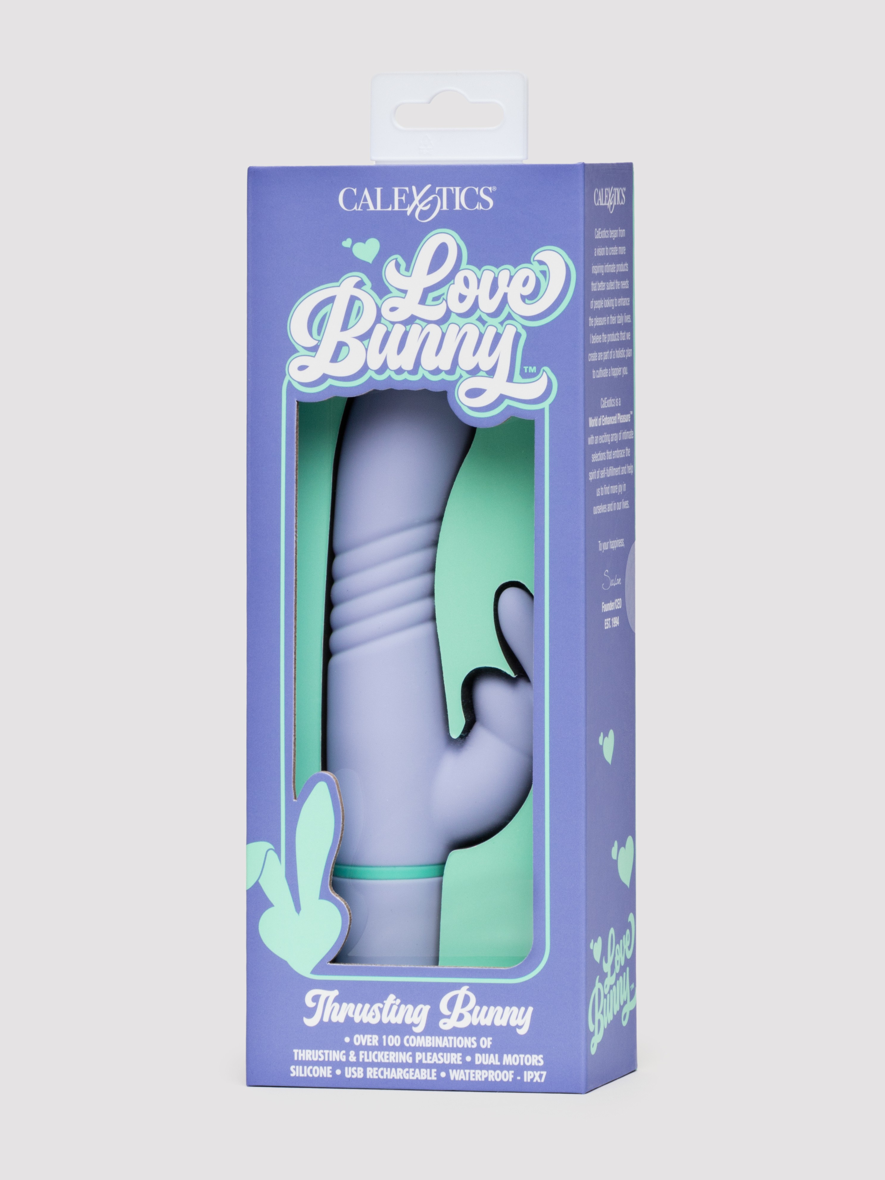 Love Bunny Thrusting Rabbit Vibrator, Purple, hi-res