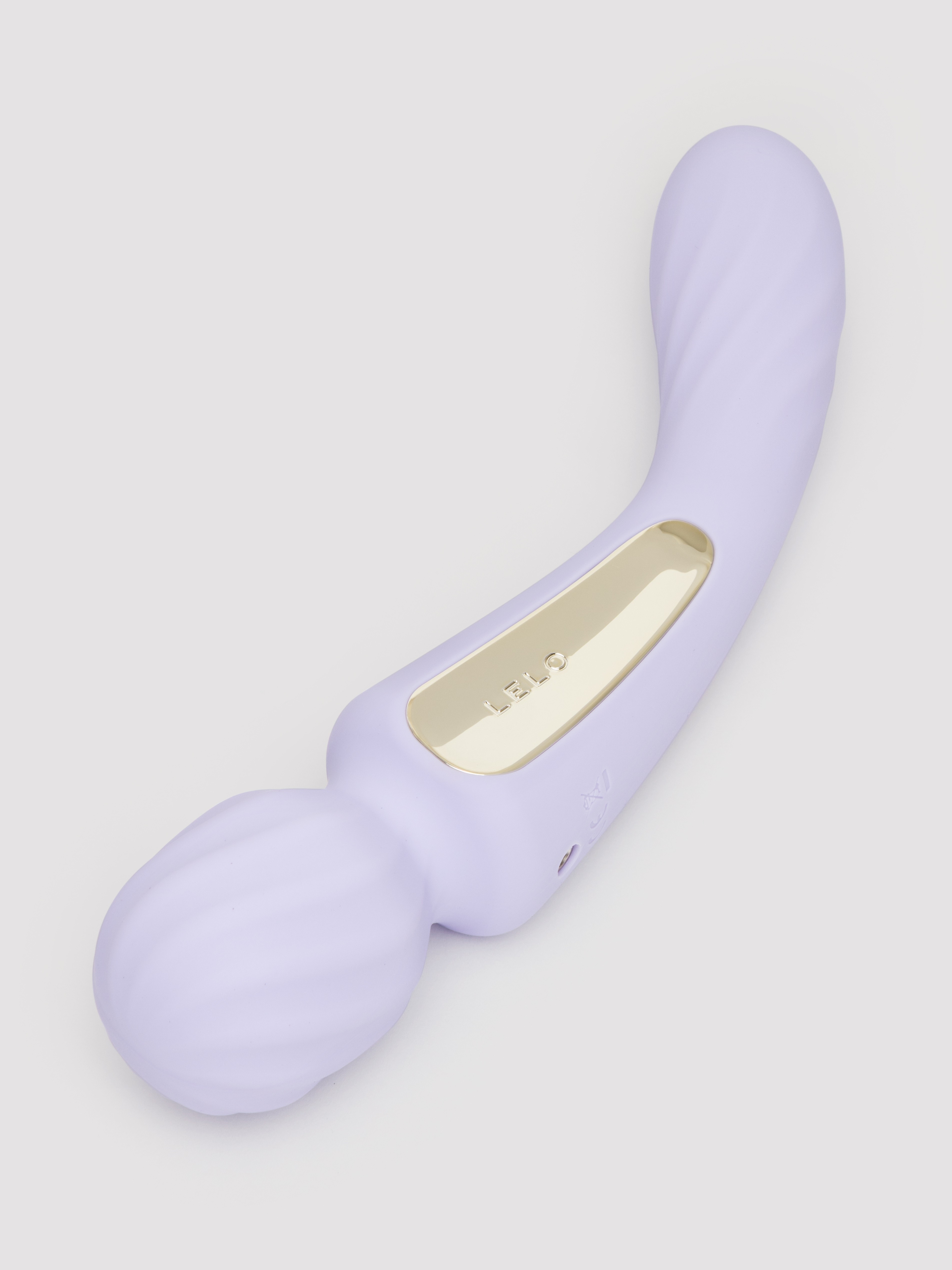 Lelo SWITCH App Controlled Double Ended Textured Wand Vibrator, Purple, hi-res