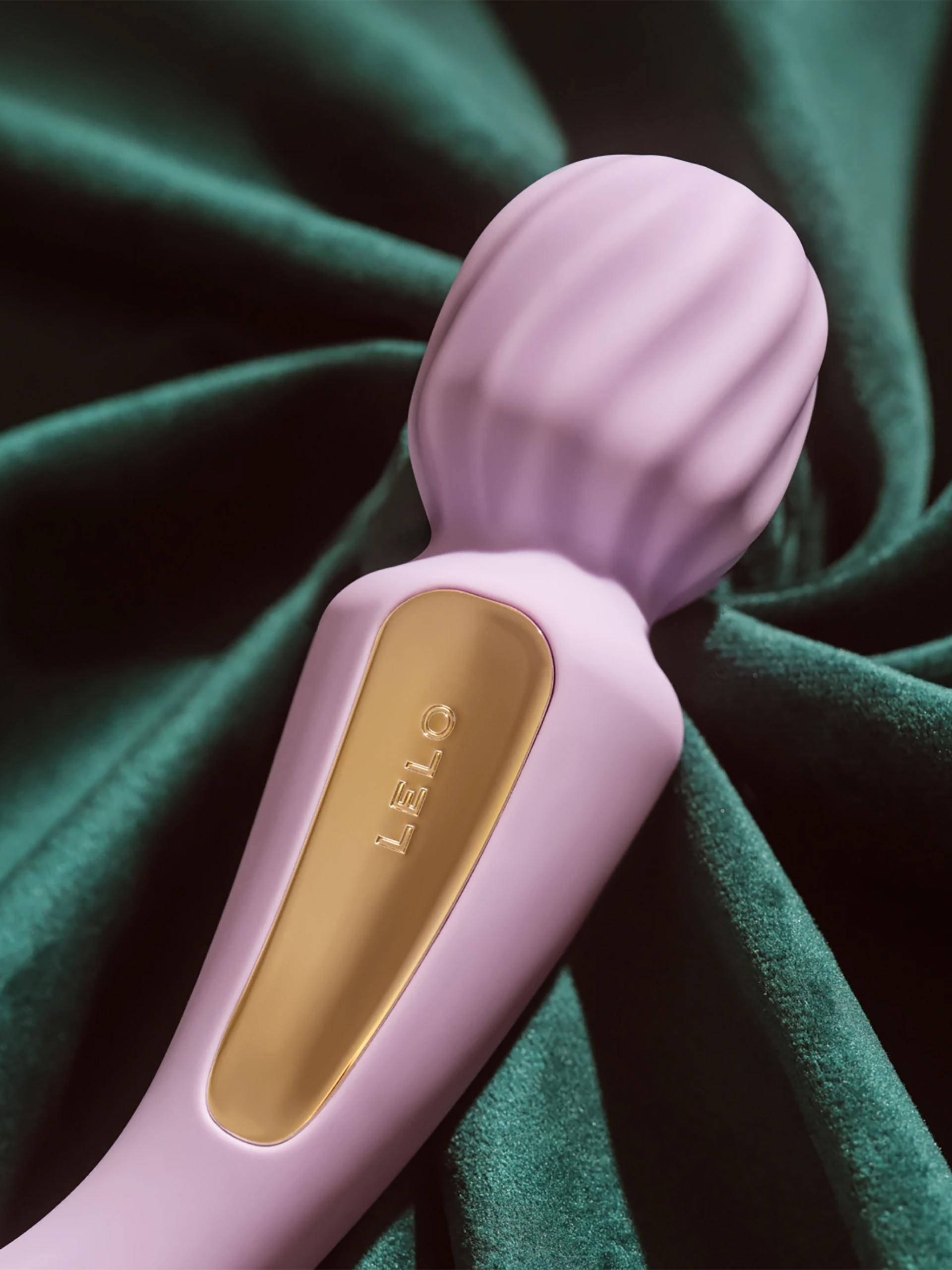 Lelo SWITCH App Controlled Double Ended Textured Wand Vibrator, Purple, hi-res