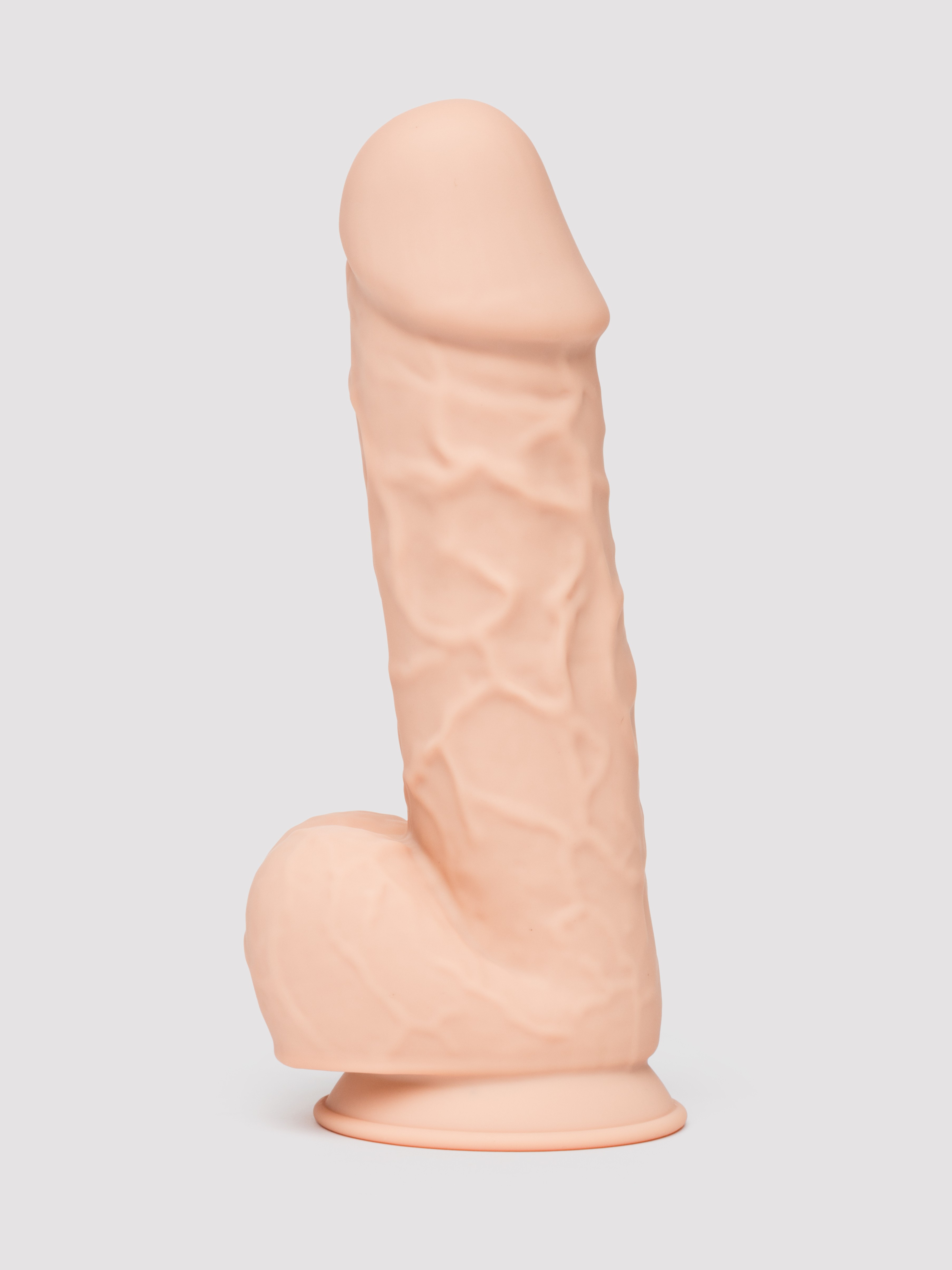 SILEXD Girthy Dual Density Silicone Dildo 8.5 Inch, Flesh Pink, hi-res