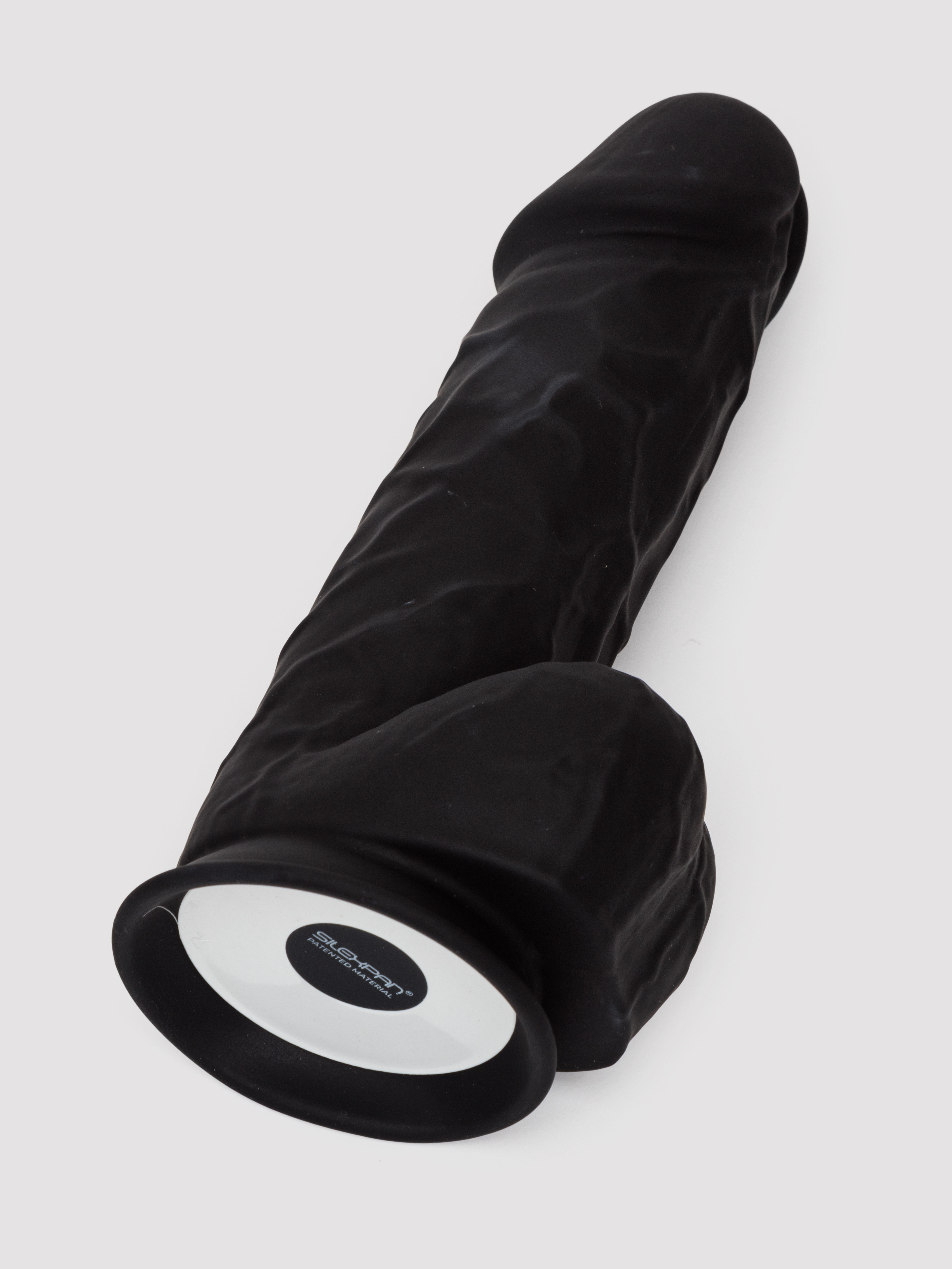 SILEXD Girthy Dual Density Black Realistic Silicone Dildo 8.5 Inch, Black, hi-res