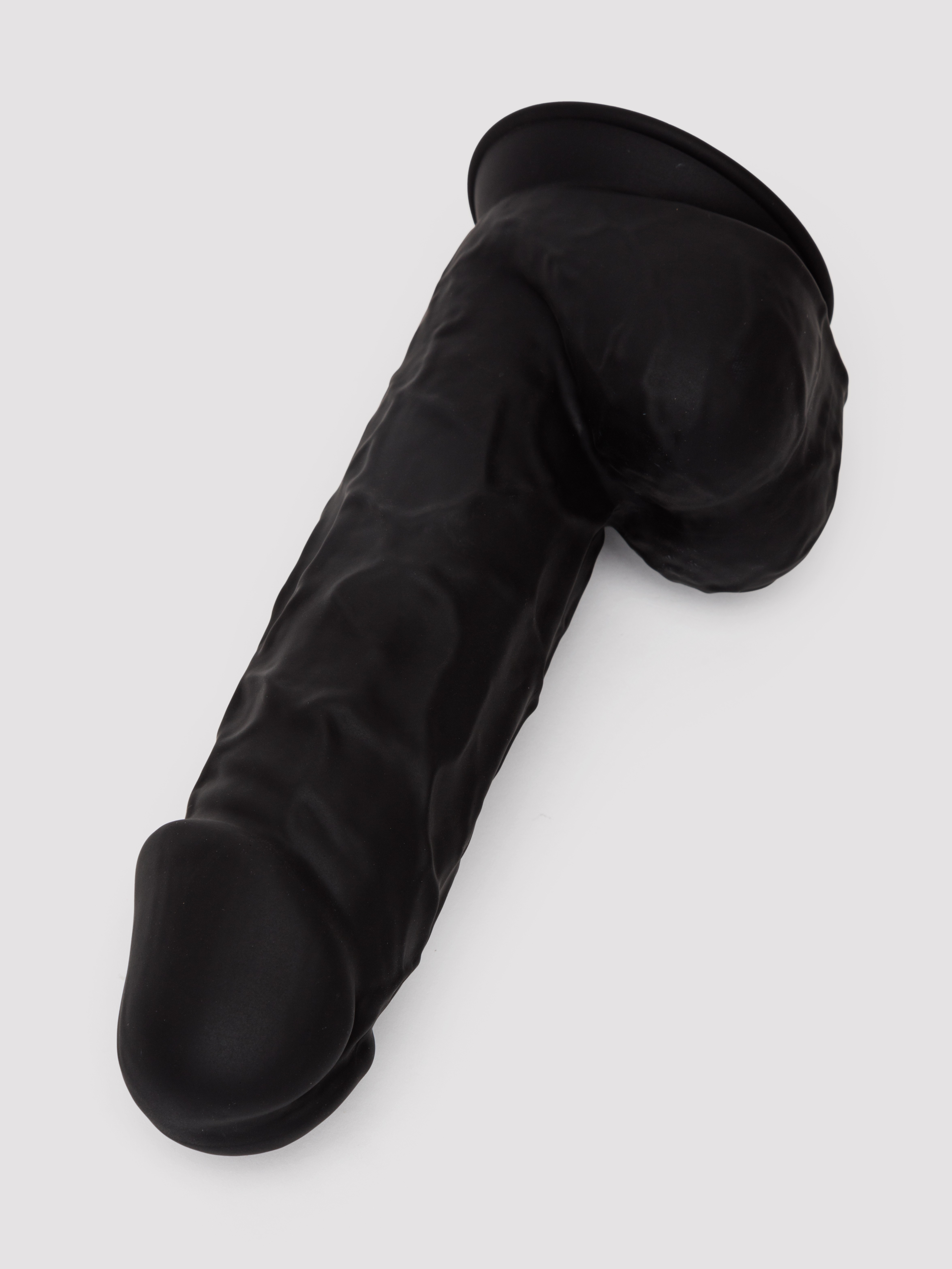 SILEXD Girthy Dual Density Black Realistic Silicone Dildo 8.5 Inch, Black, hi-res