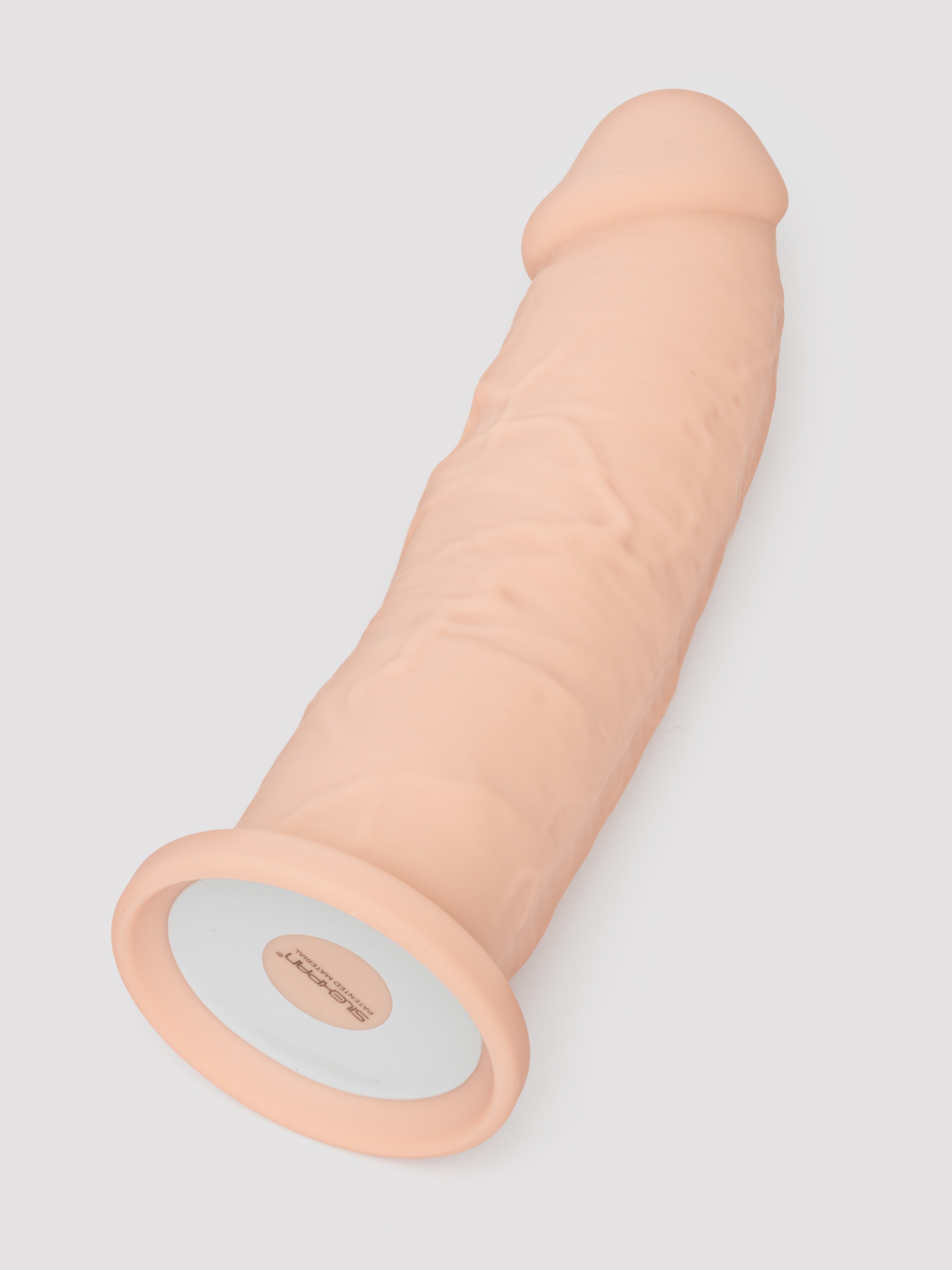SILEXD Girthy Dual Density Realistic Silicone Dildo 9 Inch, Flesh Pink, hi-res