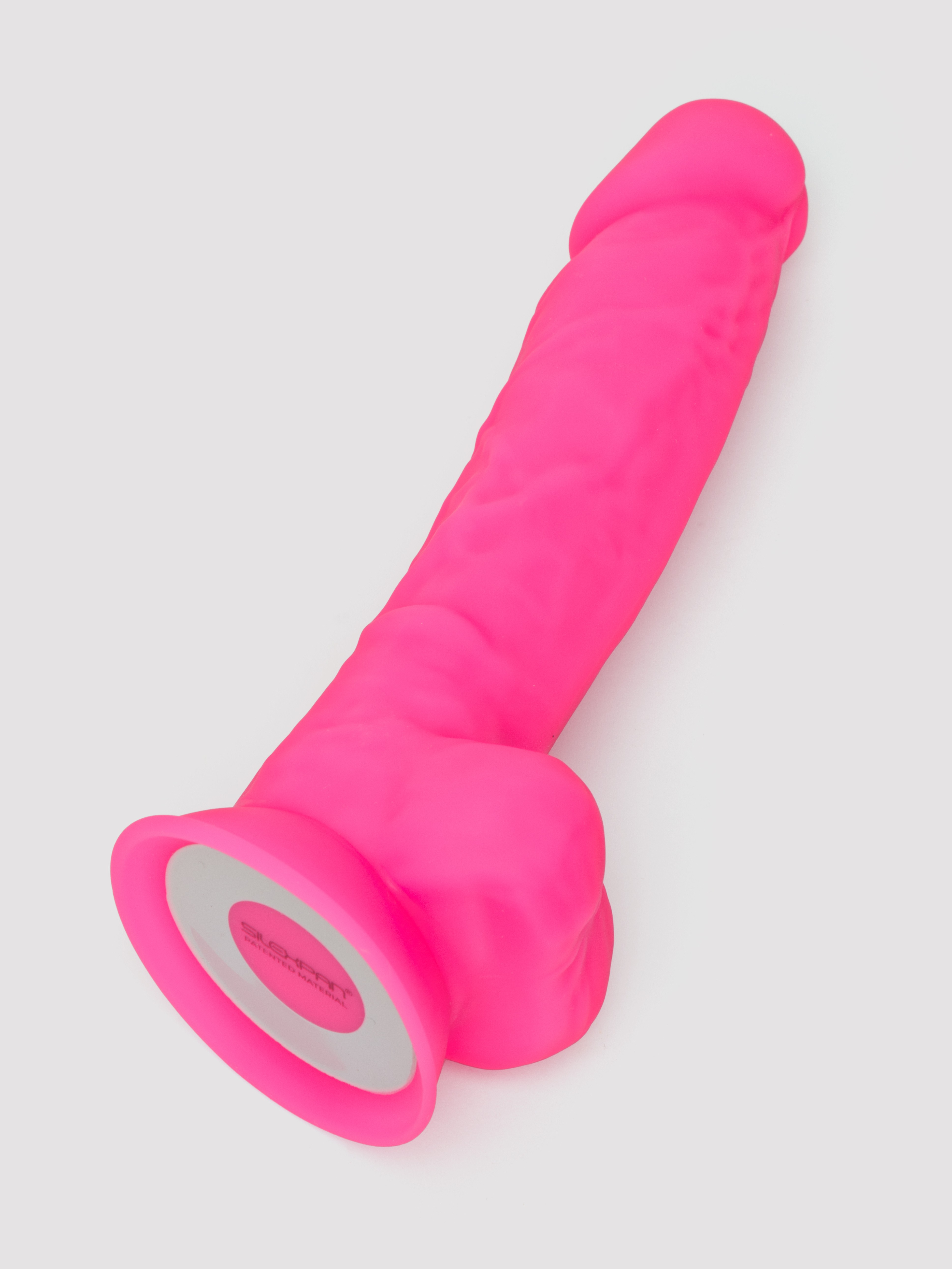 SILEXD Dual Density Pink Silicone Realistic Dildo 7 Inch, Pink, hi-res