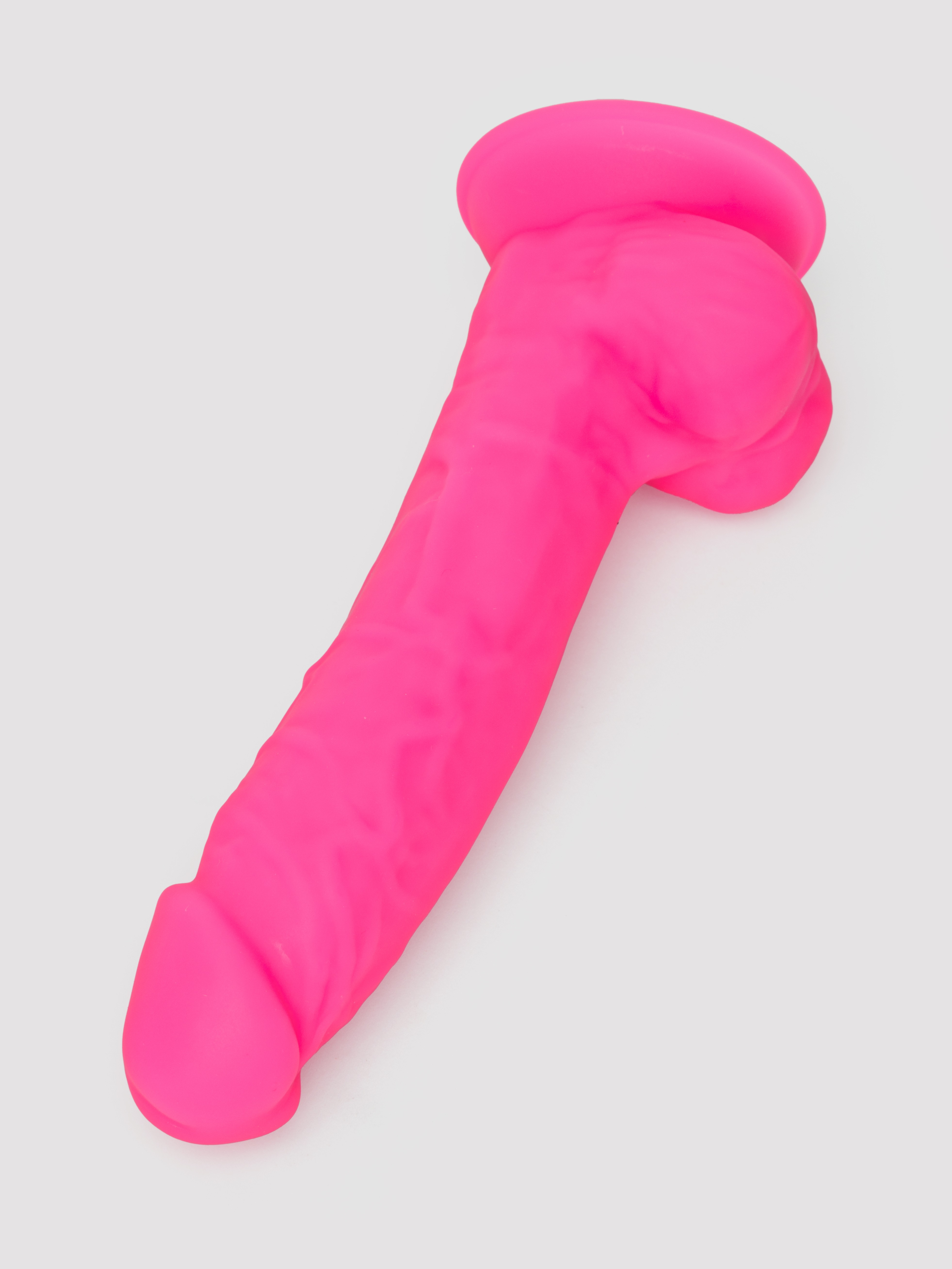 SILEXD Dual Density Pink Silicone Realistic Dildo 7 Inch, Pink, hi-res