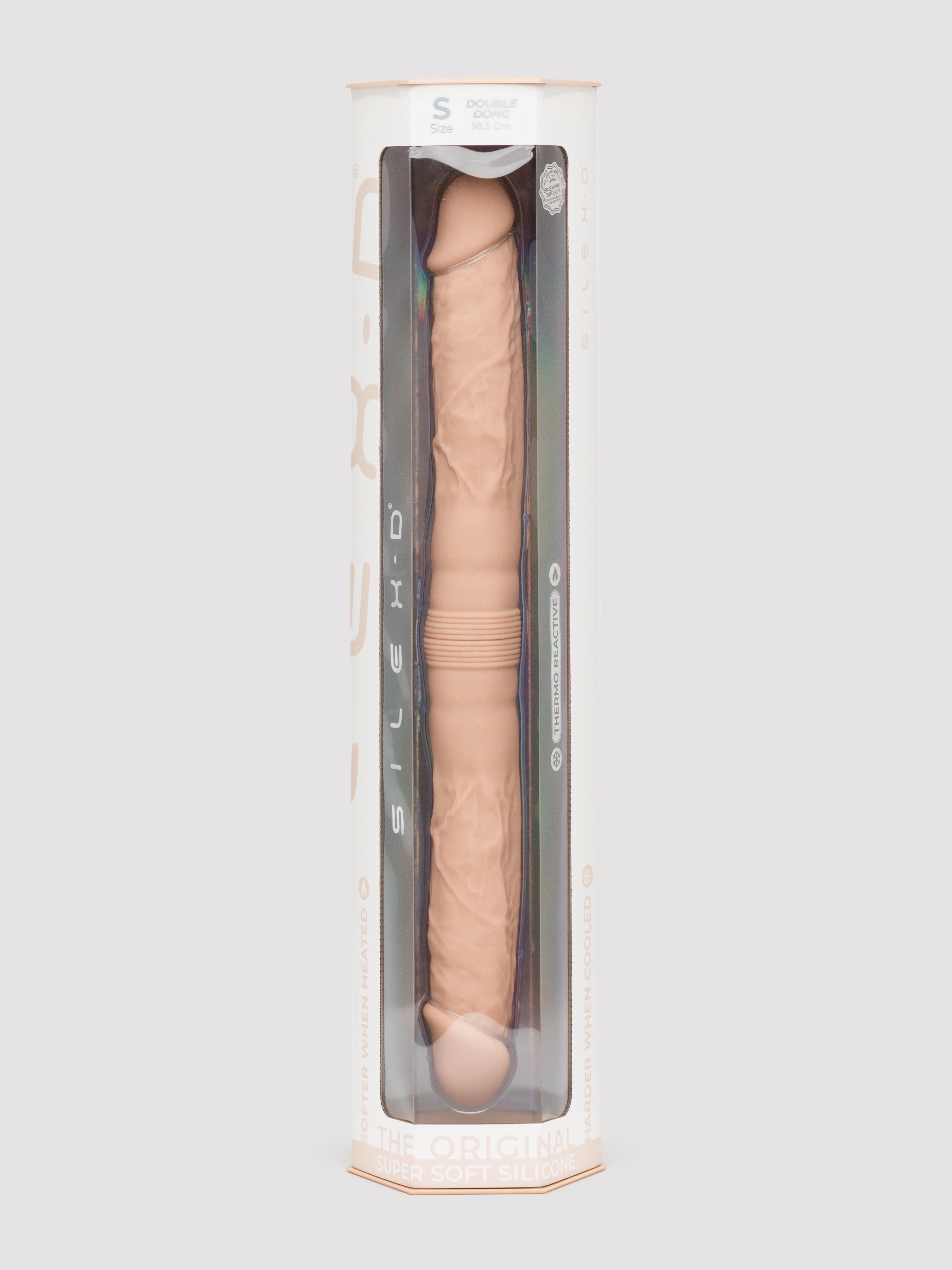 SILEXD Dual Density Double-Ended Realistic Dildo 15 Inch, Flesh Pink, hi-res