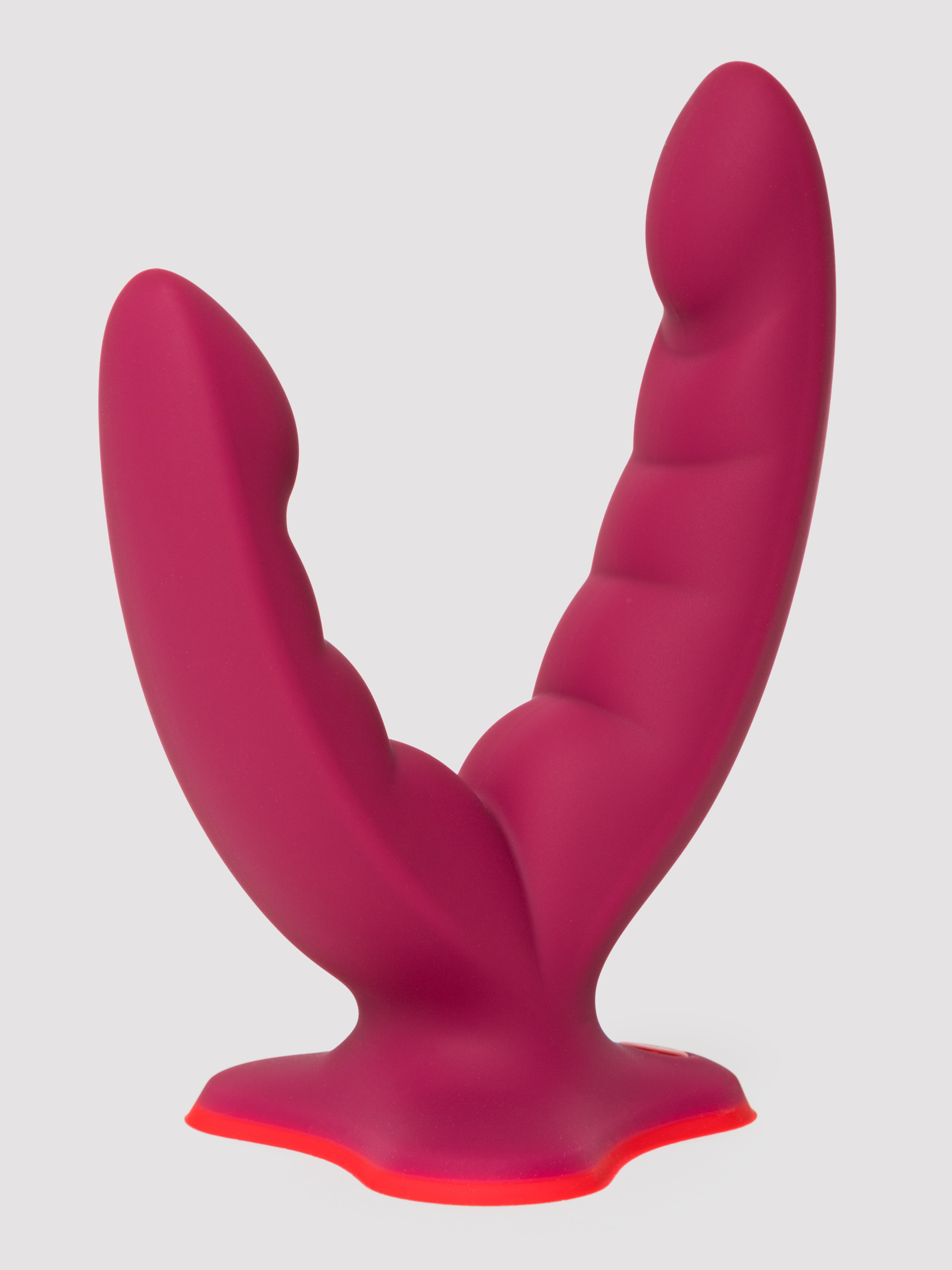 Fun Factory Ryde Red Double Ended Grinding Silicone Dildo, Red, hi-res