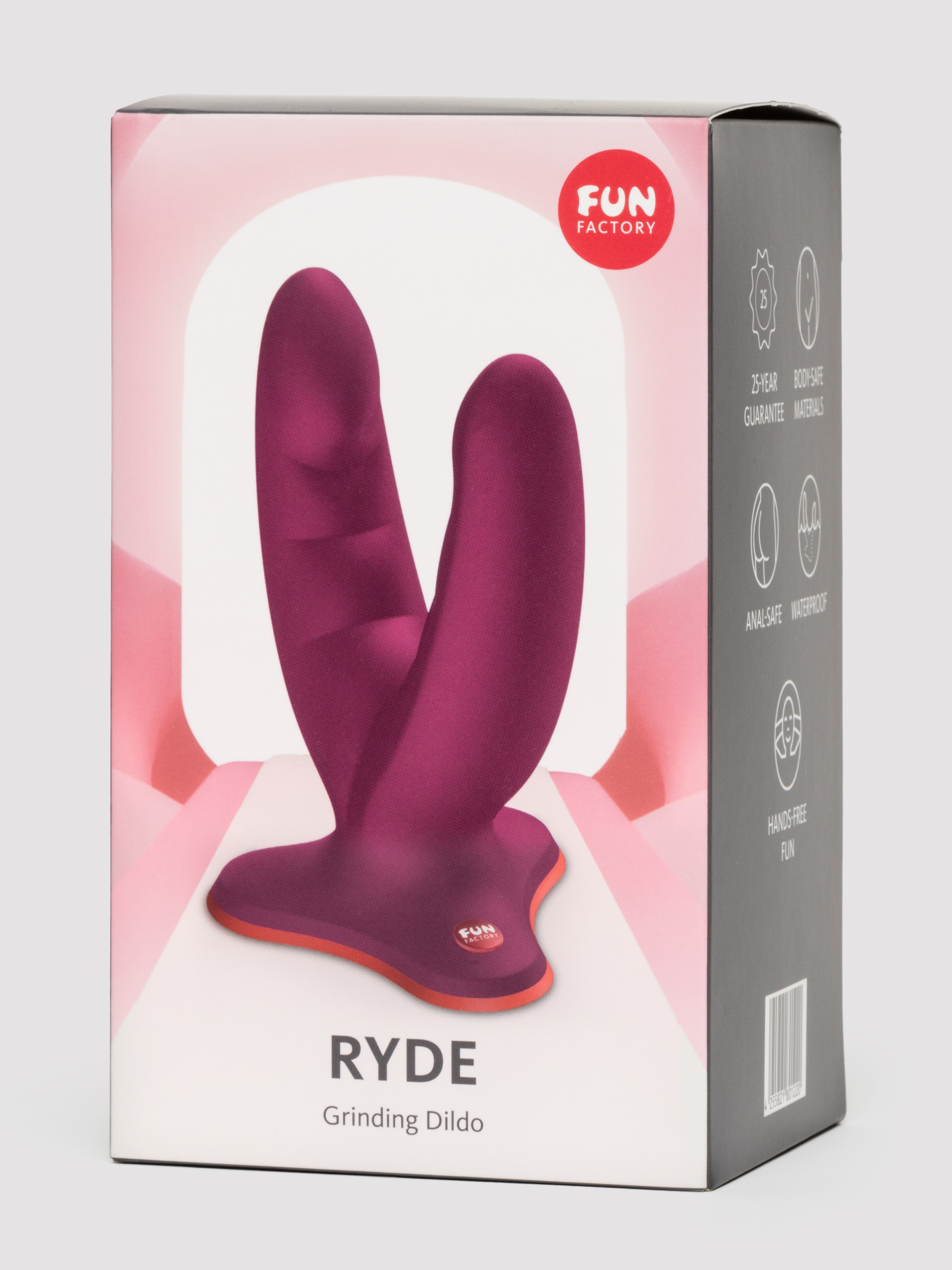 Fun Factory Ryde Red Double Ended Grinding Silicone Dildo, Red, hi-res