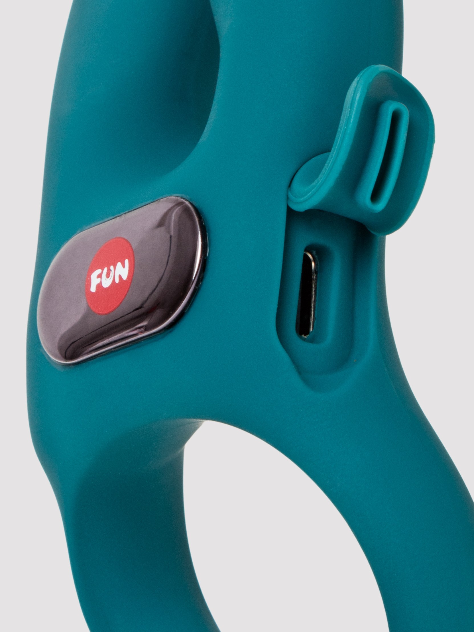 Fun Factory NOS Green Couple's Silicone Vibrating Cock Ring, Green, hi-res