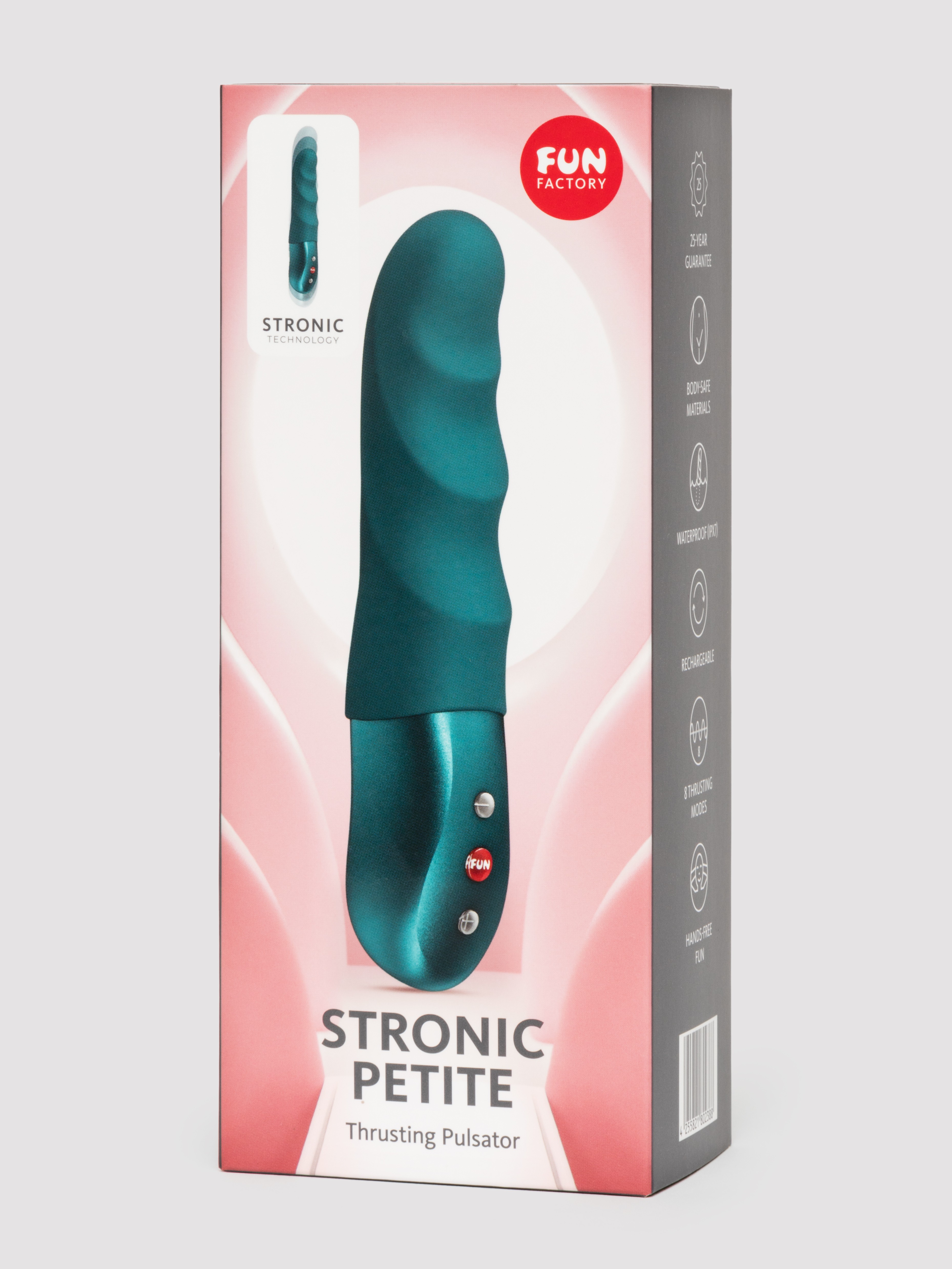 Fun Factory Stronic Petite Green Rechargeable Thrusting Vibrator, Green, hi-res