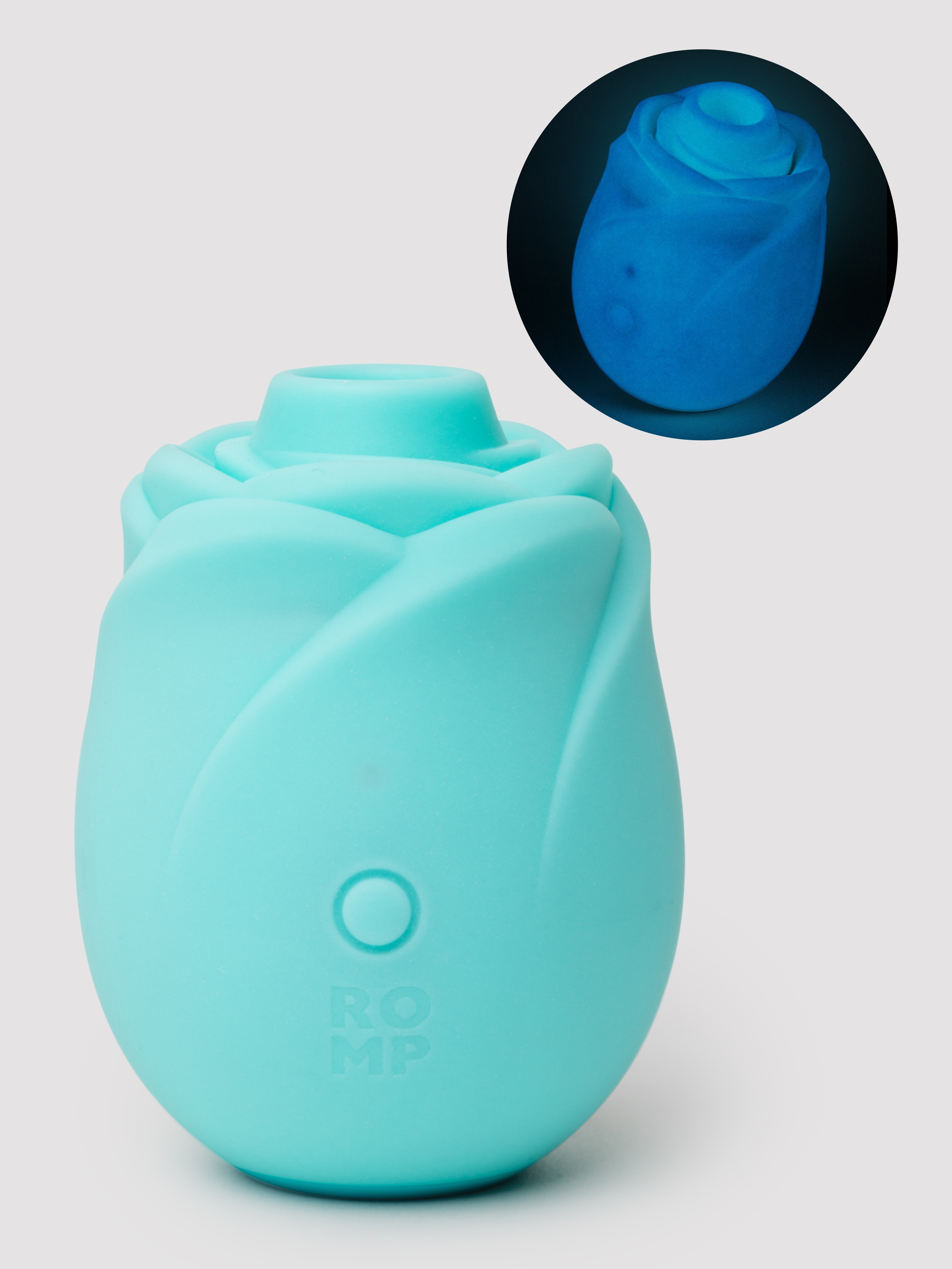ROMP Rose Glow Clitoral Stimulator, Blue, hi-res