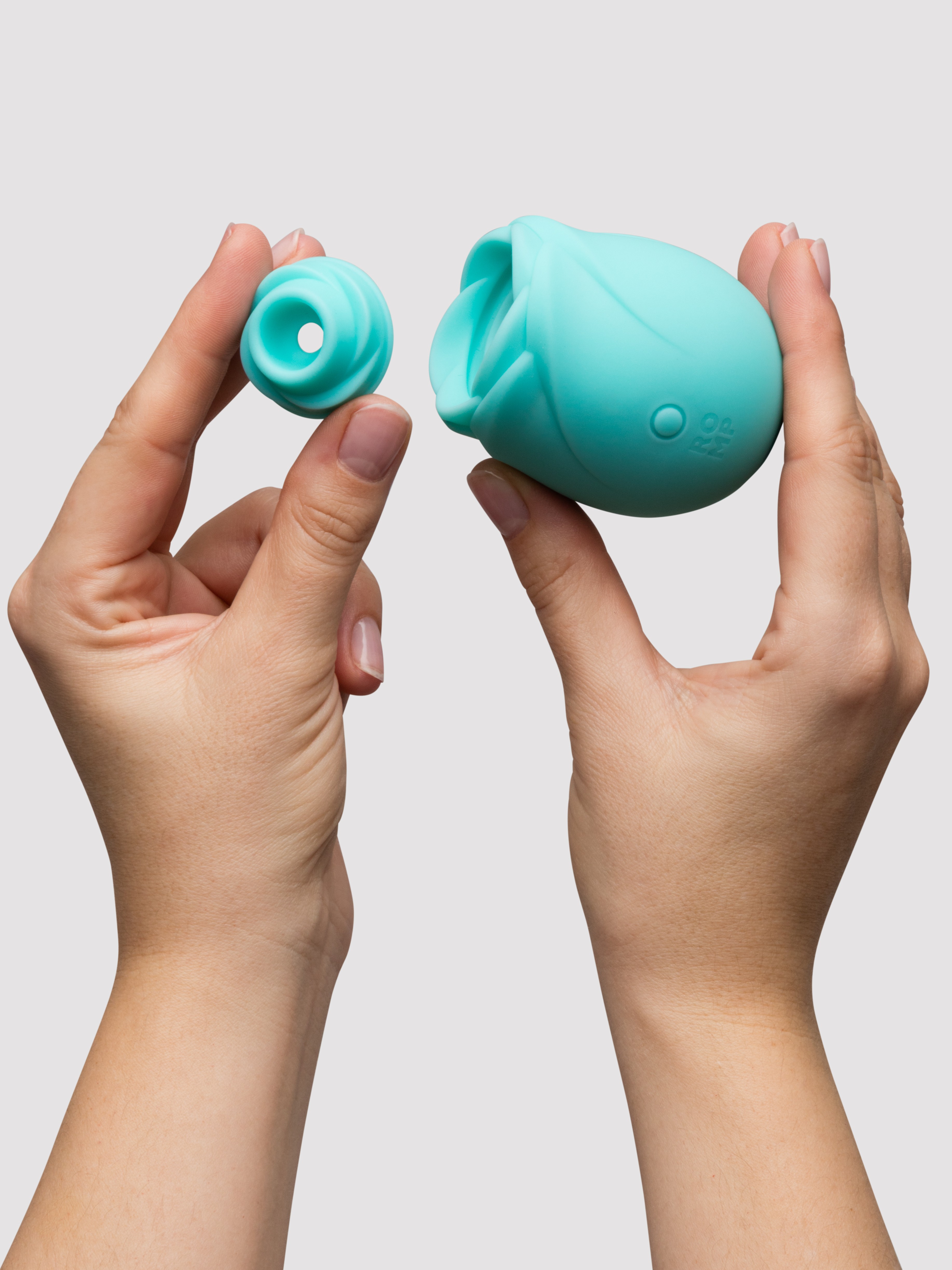 ROMP Rose Glow Blue Clitoral Stimulator, Blue, hi-res