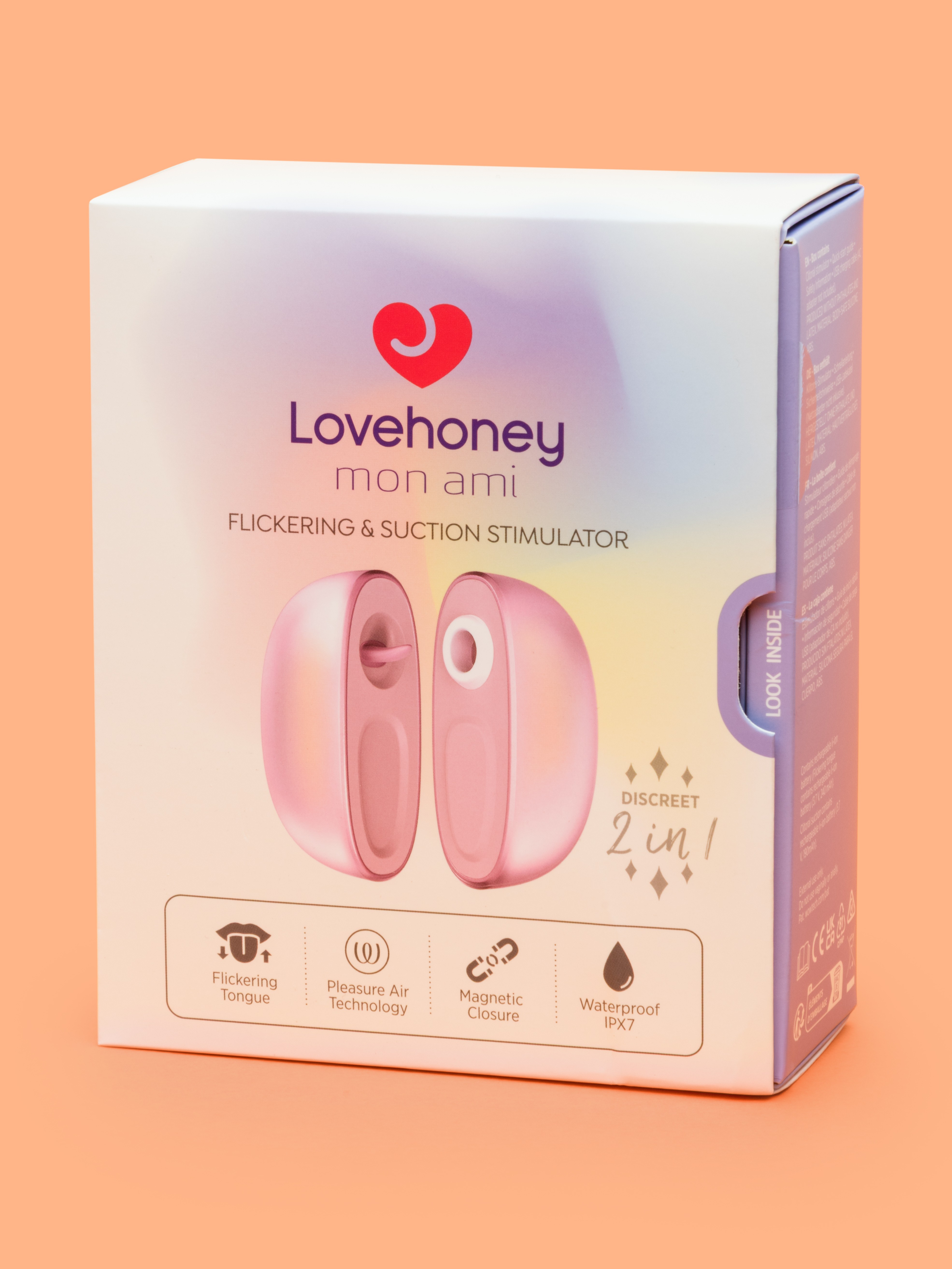 Lovehoney mon ami Duo Compact, Pink, hi-res