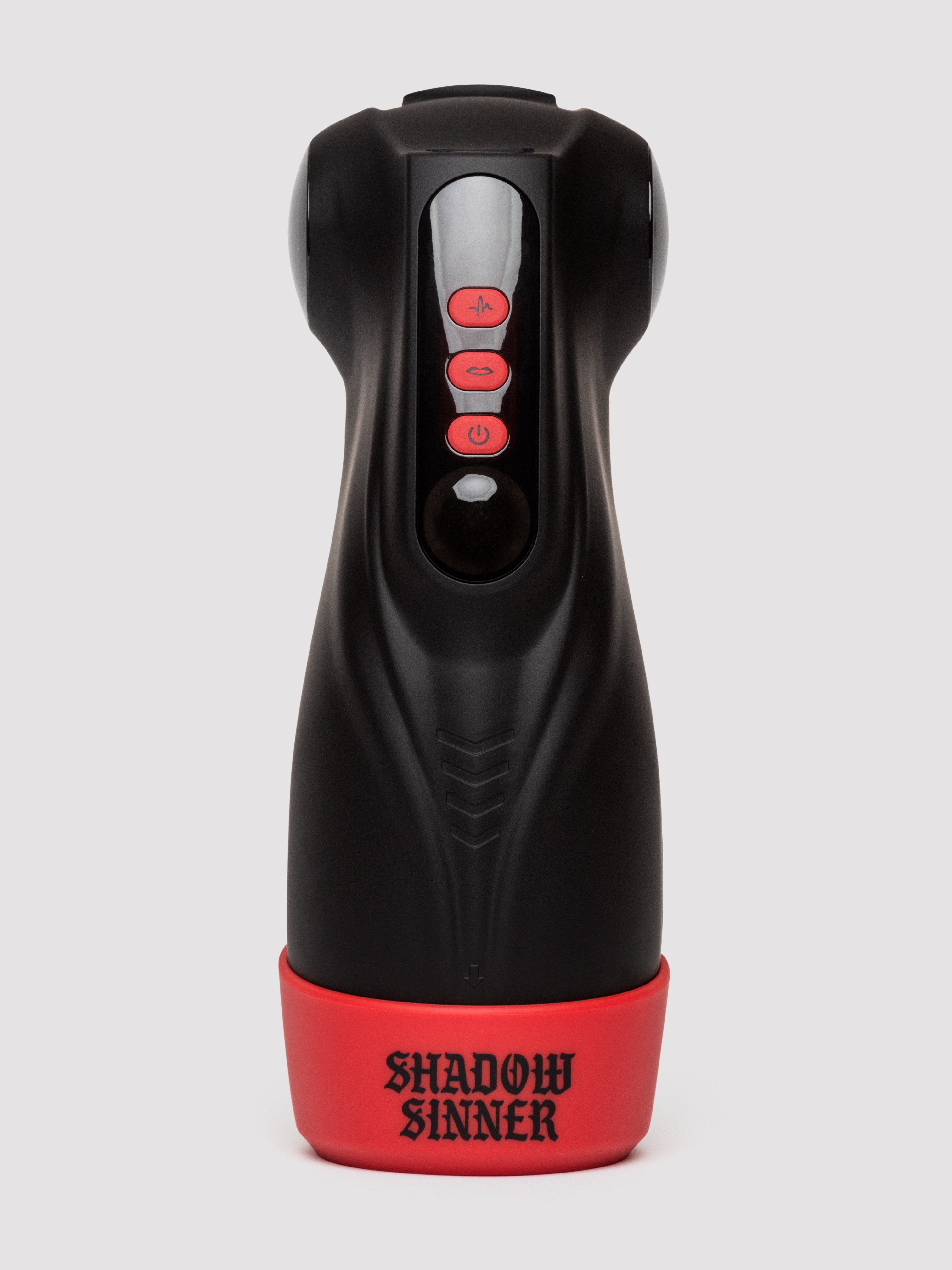 Raven Shadow Sinner Suction and Lighting Vibration Virtual Reality Masturbator, Black, hi-res