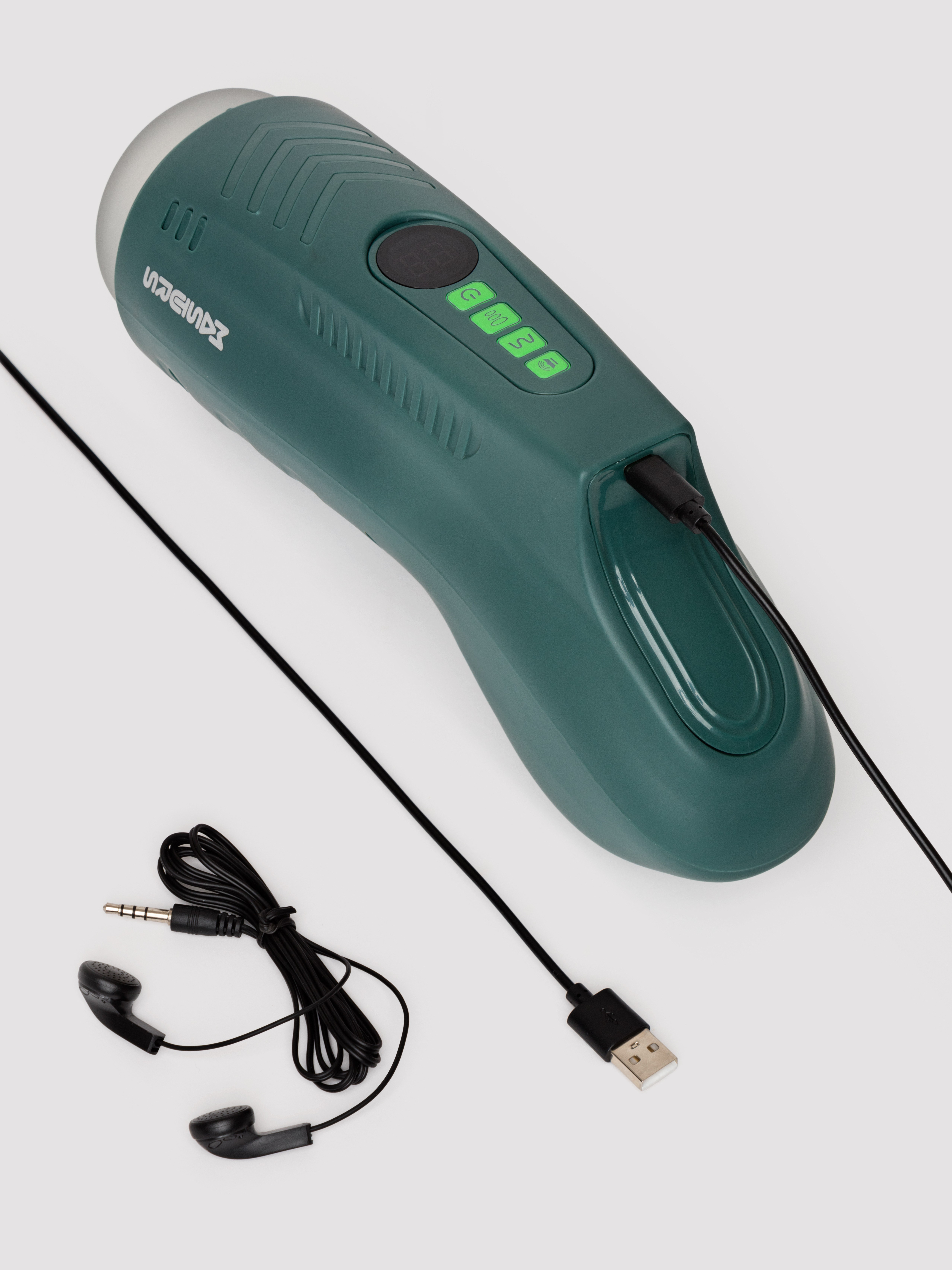 Ayla Forest Warrior Suction and Vibrating Virtual Reality Masturbator, Green, hi-res