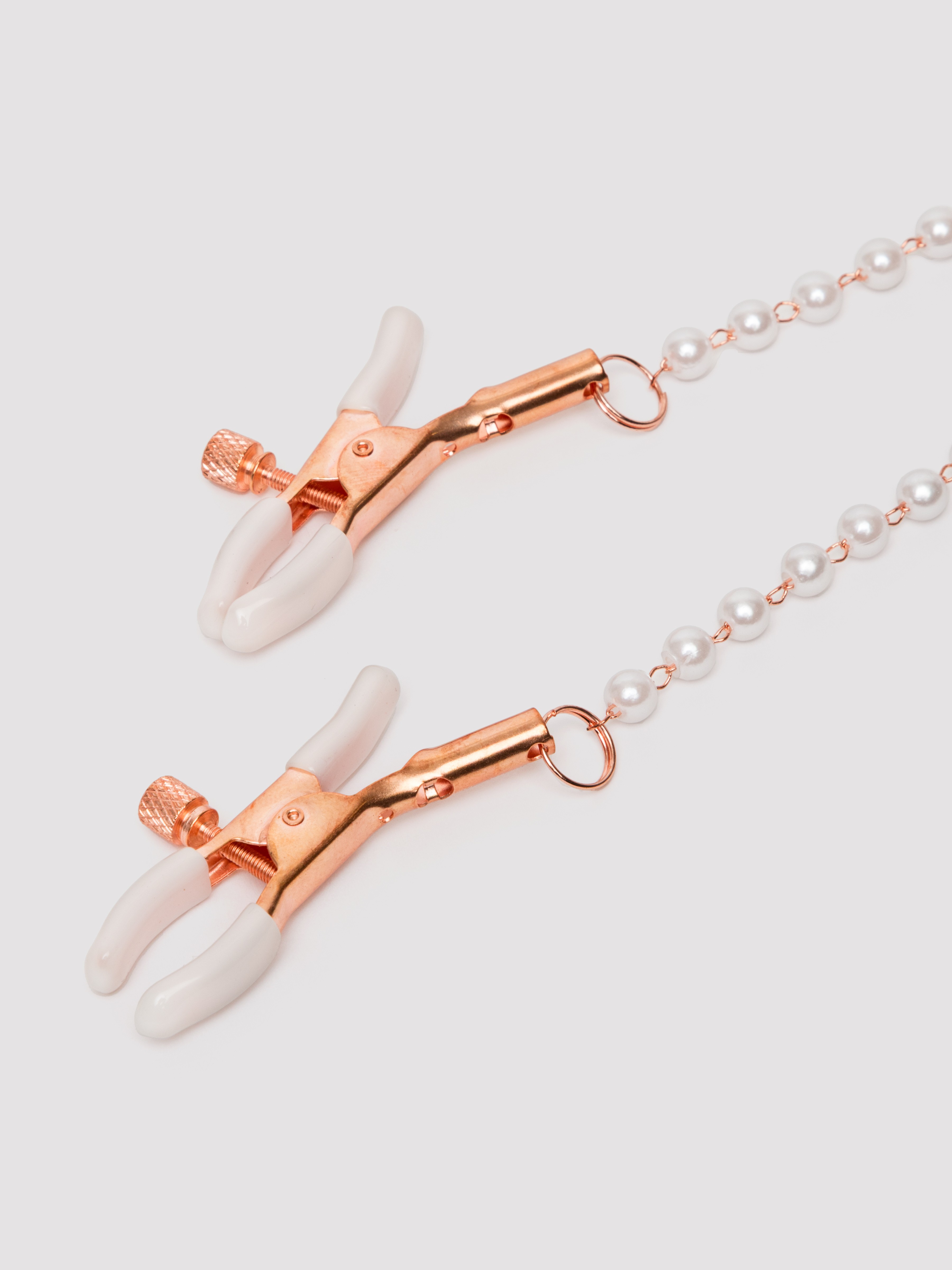 Sportsheets Peaches 'n CreaMe Pearl Nipple Clamps, , hi-res