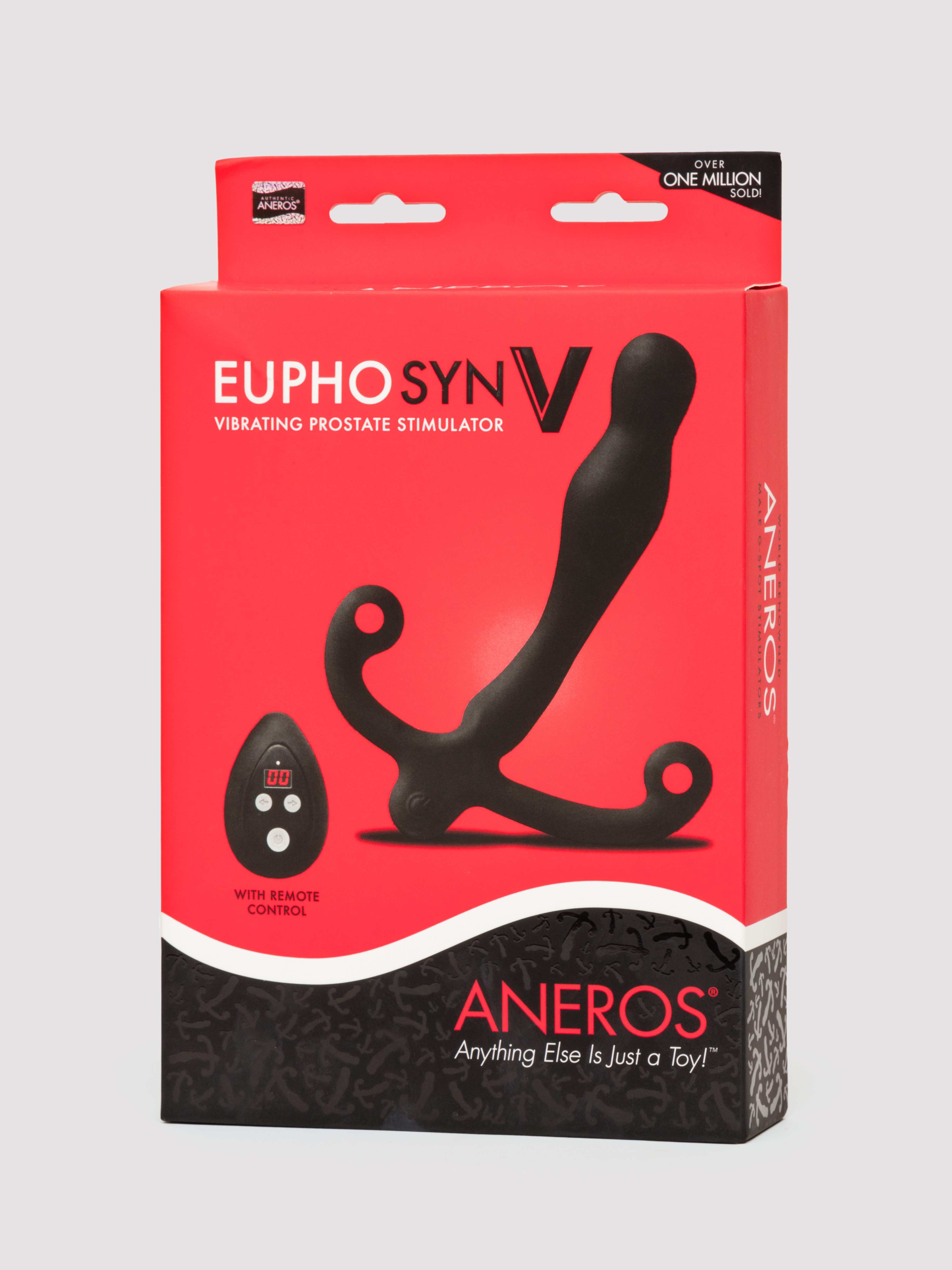 Aneros Eupho Syn V Remote Control Vibrating Prostate Massager, Black, hi-res