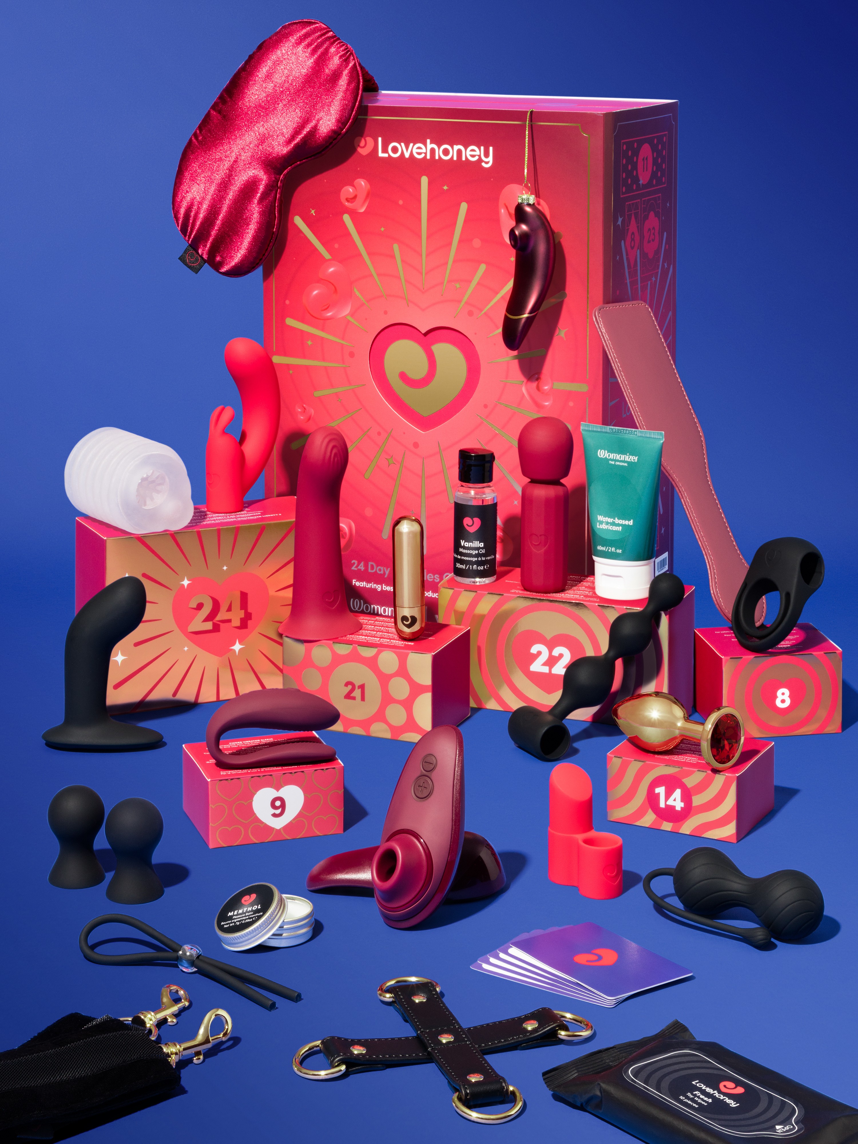 Lovehoney Couple's Advent Calendar 2026 (24 Day), Red, hi-res