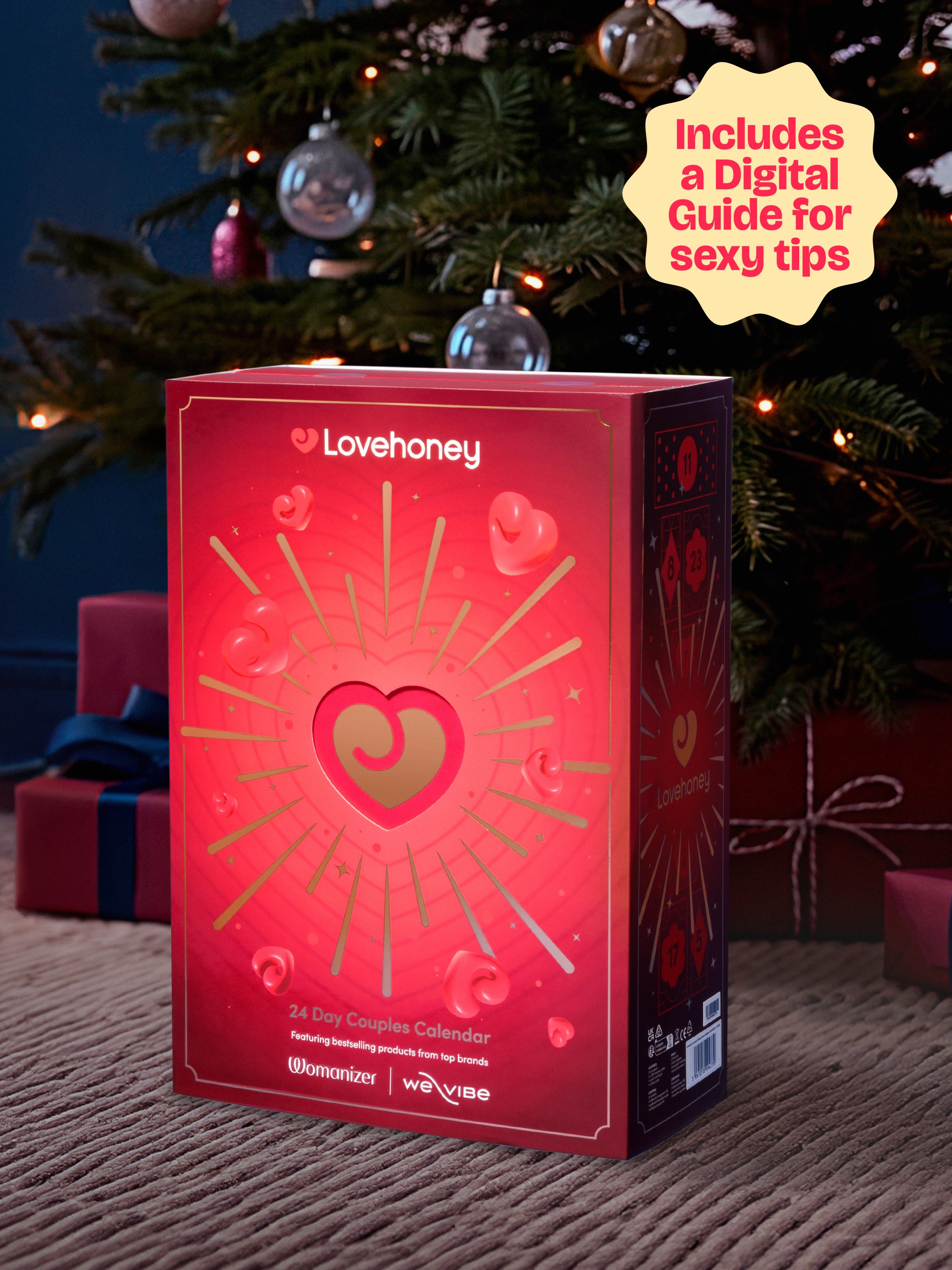 Lovehoney Couple's Advent Calendar 2026 (24 Day), Red, hi-res