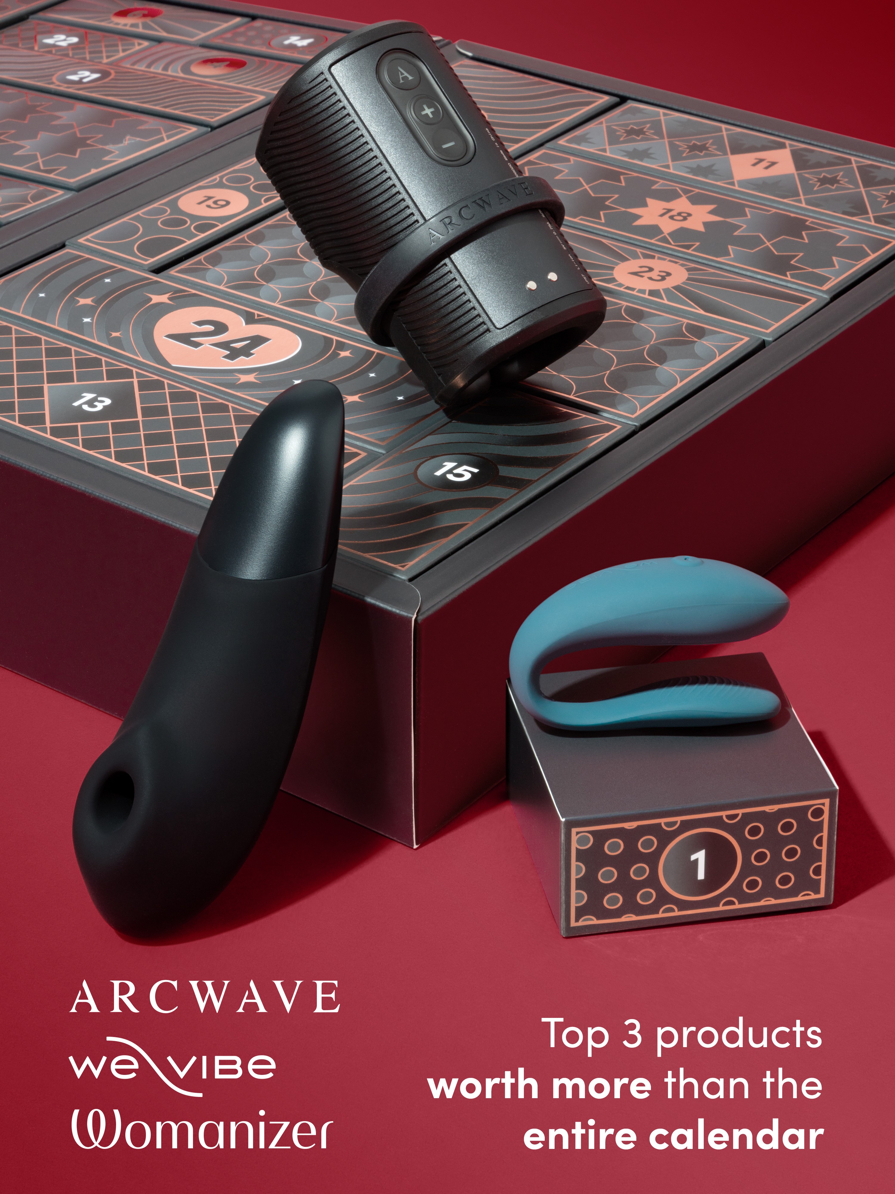 Lovehoney Luxury Advent Calendar 2026 (24 Day), Black, hi-res