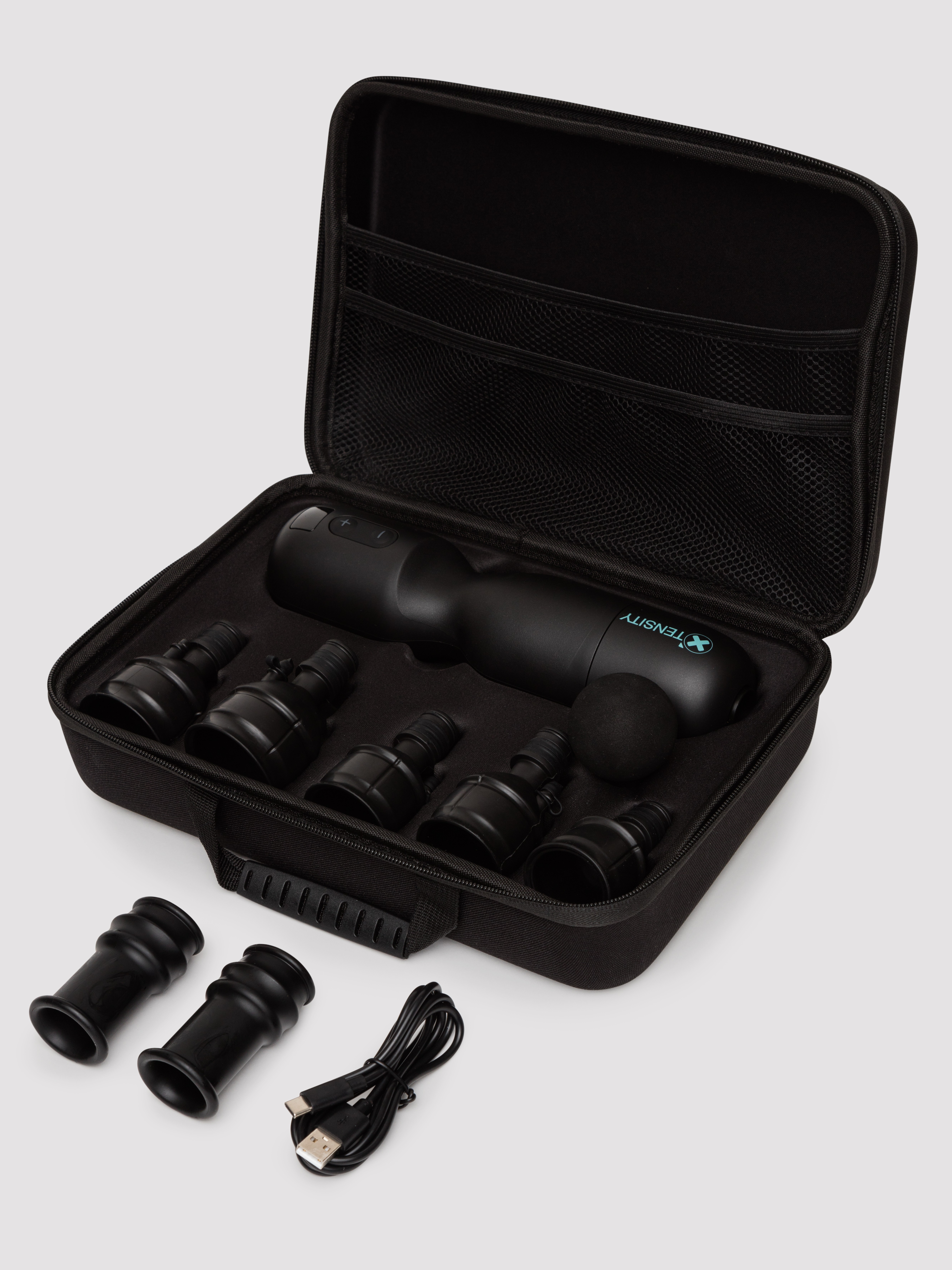 Xtensity Pleasure Force Premium Suction Masturbator, Black, hi-res