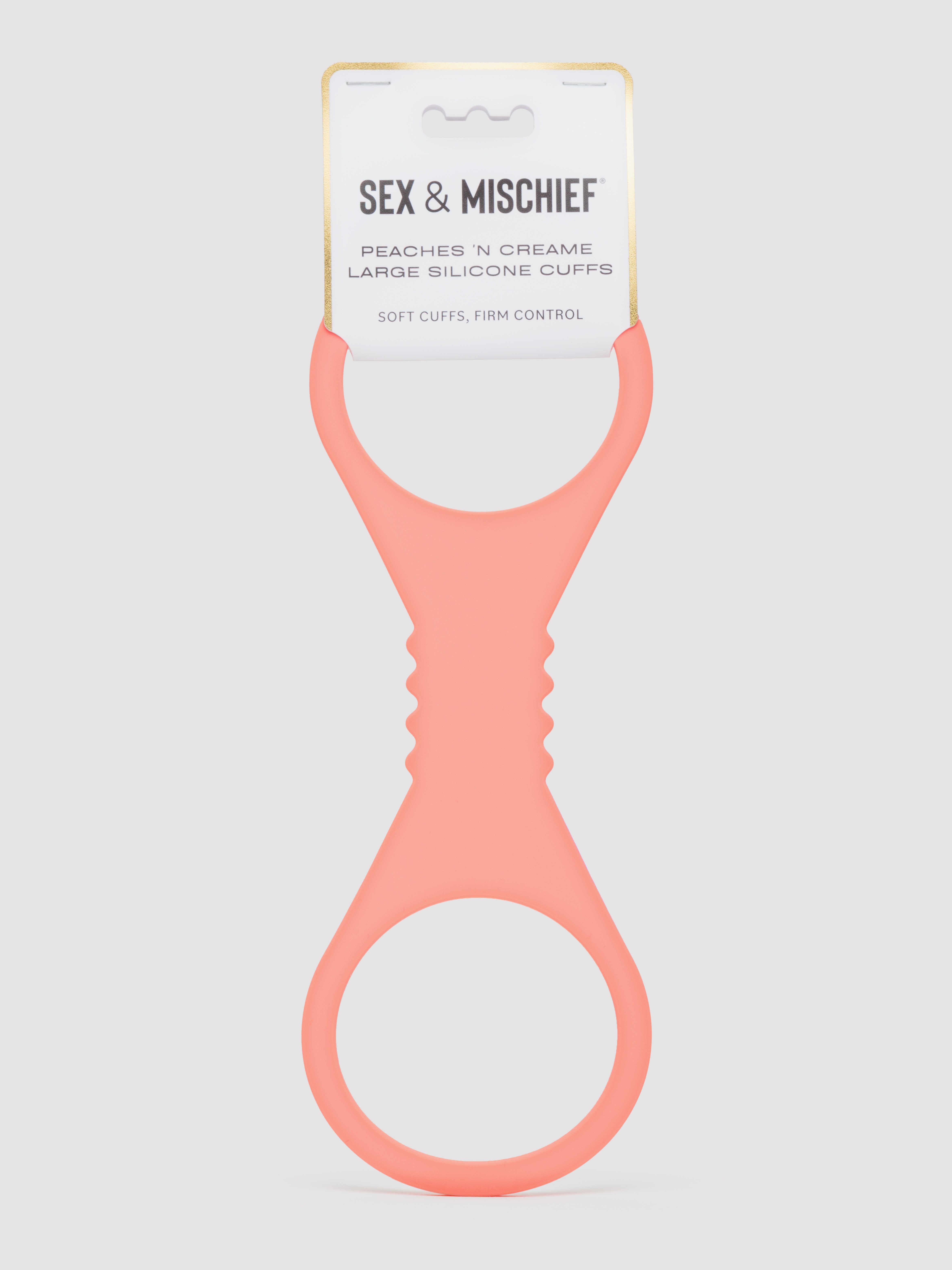 Sportsheets Peaches 'n CreaMe Silicone Quick Cuffs, Orange, hi-res