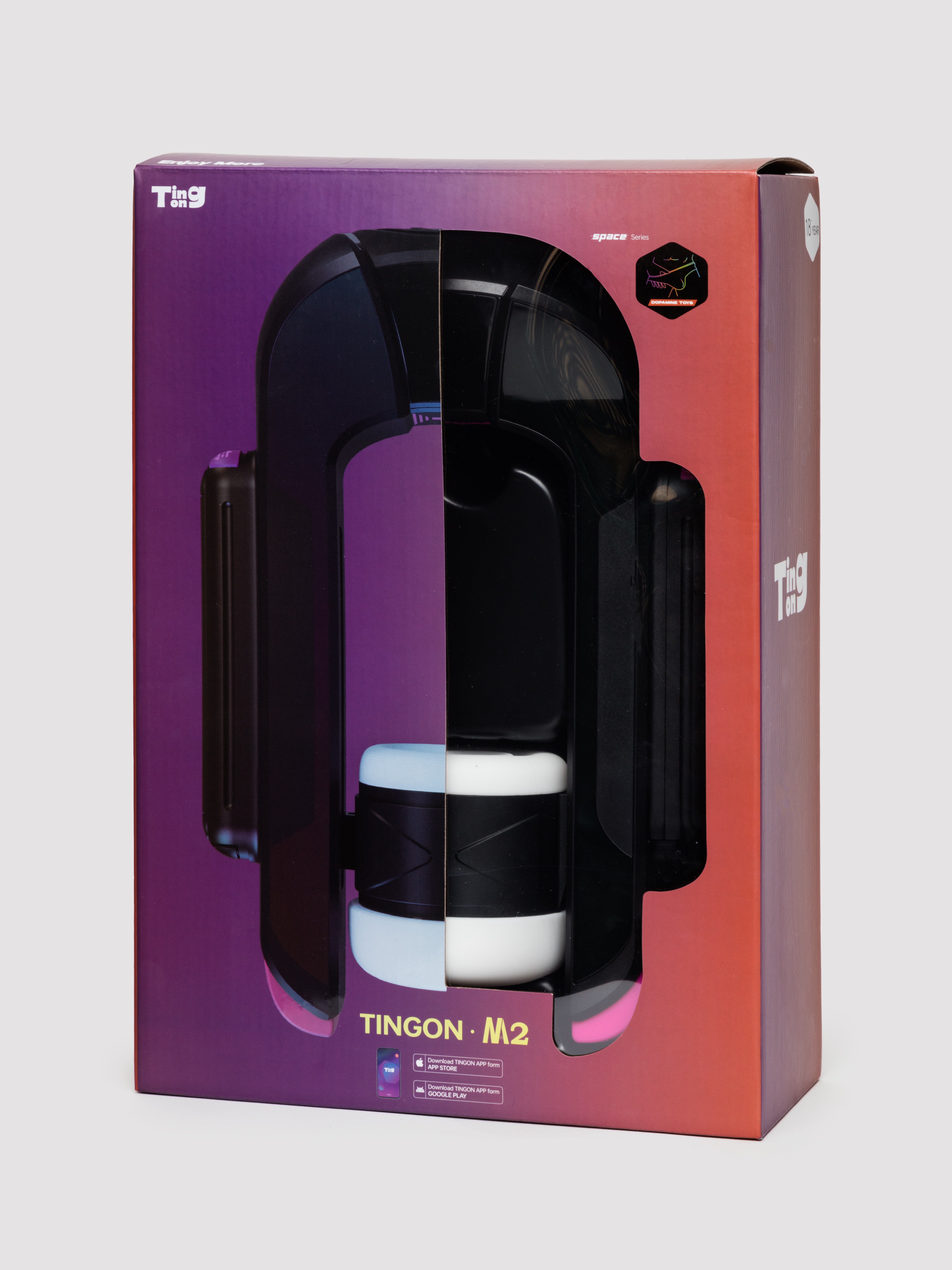 Tingon M2 Smart Space Thrusting Male Masturbator, Black, hi-res