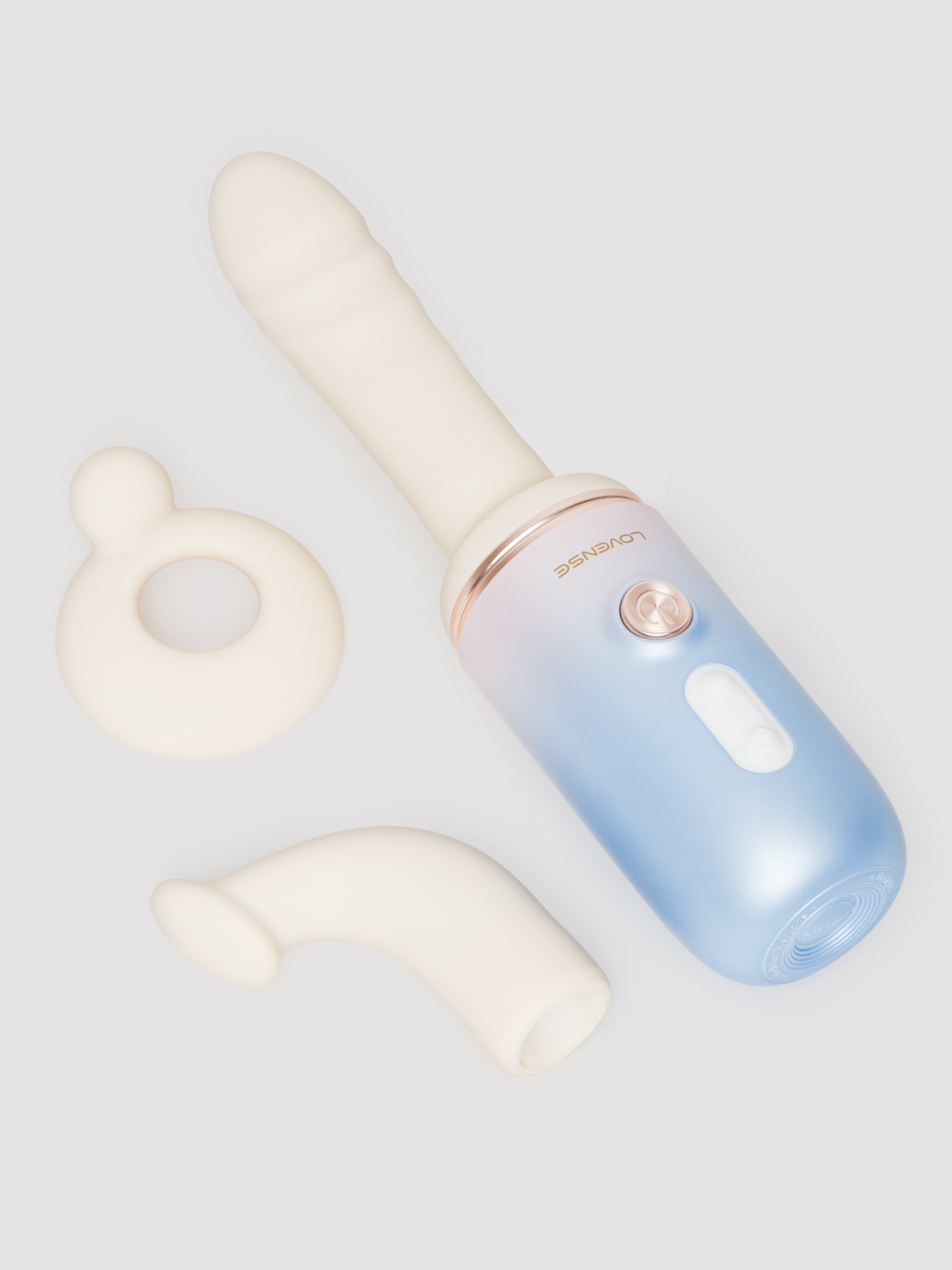 Lovense Spinel App Control Compact Warming Sex Machine, White, hi-res