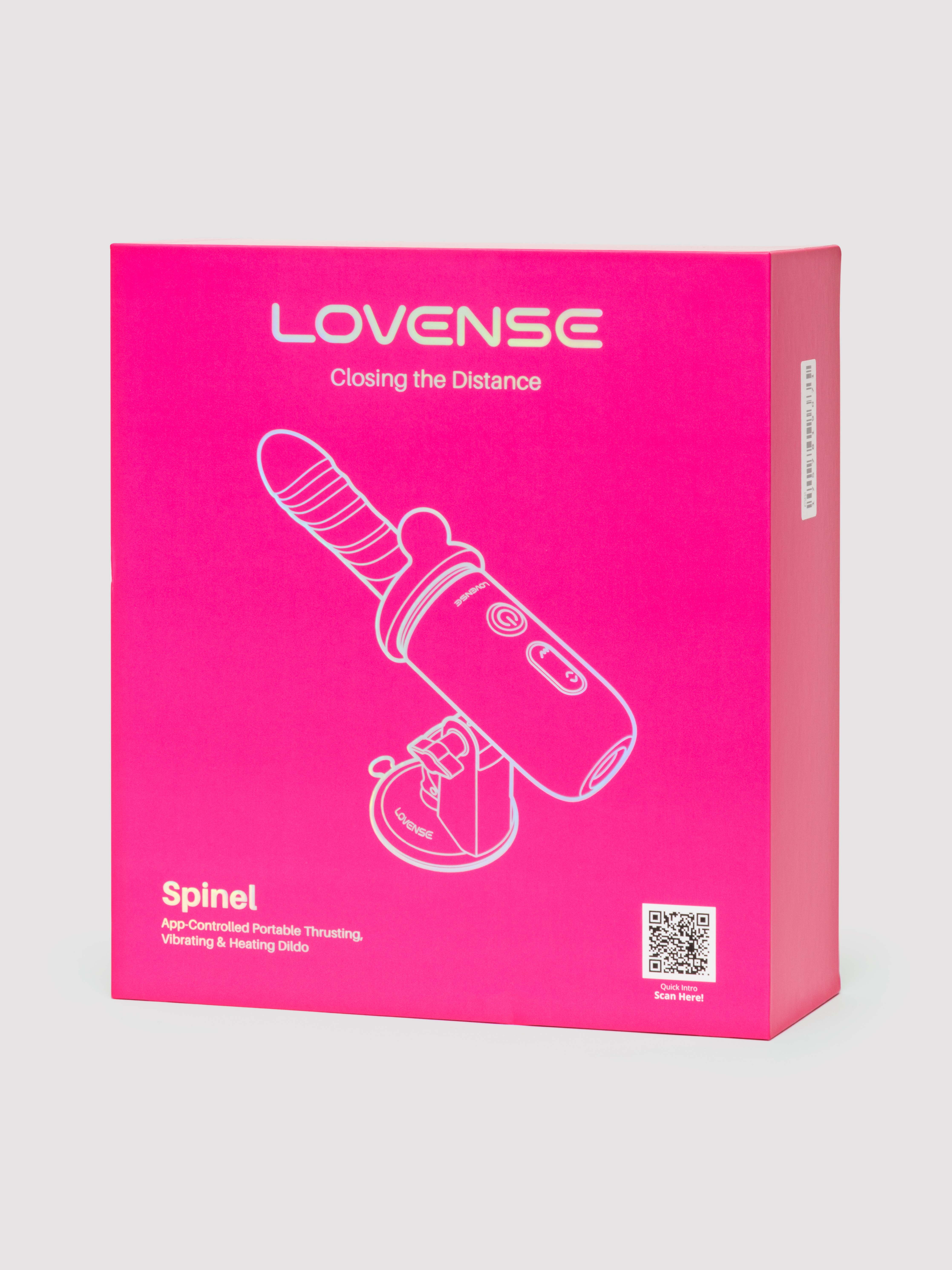 Lovense Spinel App Control Compact Warming Sex Machine, White, hi-res