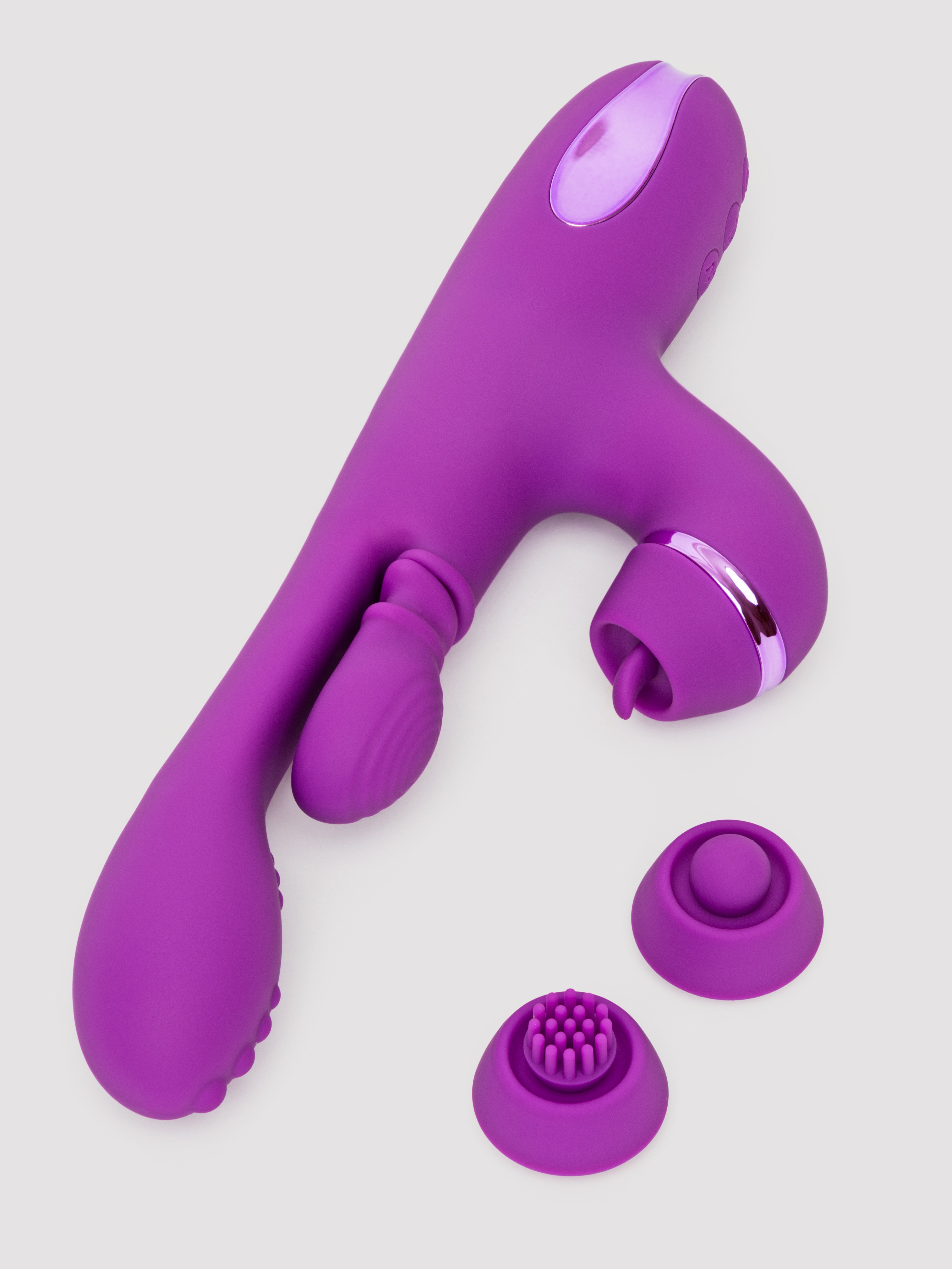 Fantasy For Her IntiMotion Pulse Pro Rabbit Vibrator, Purple, hi-res