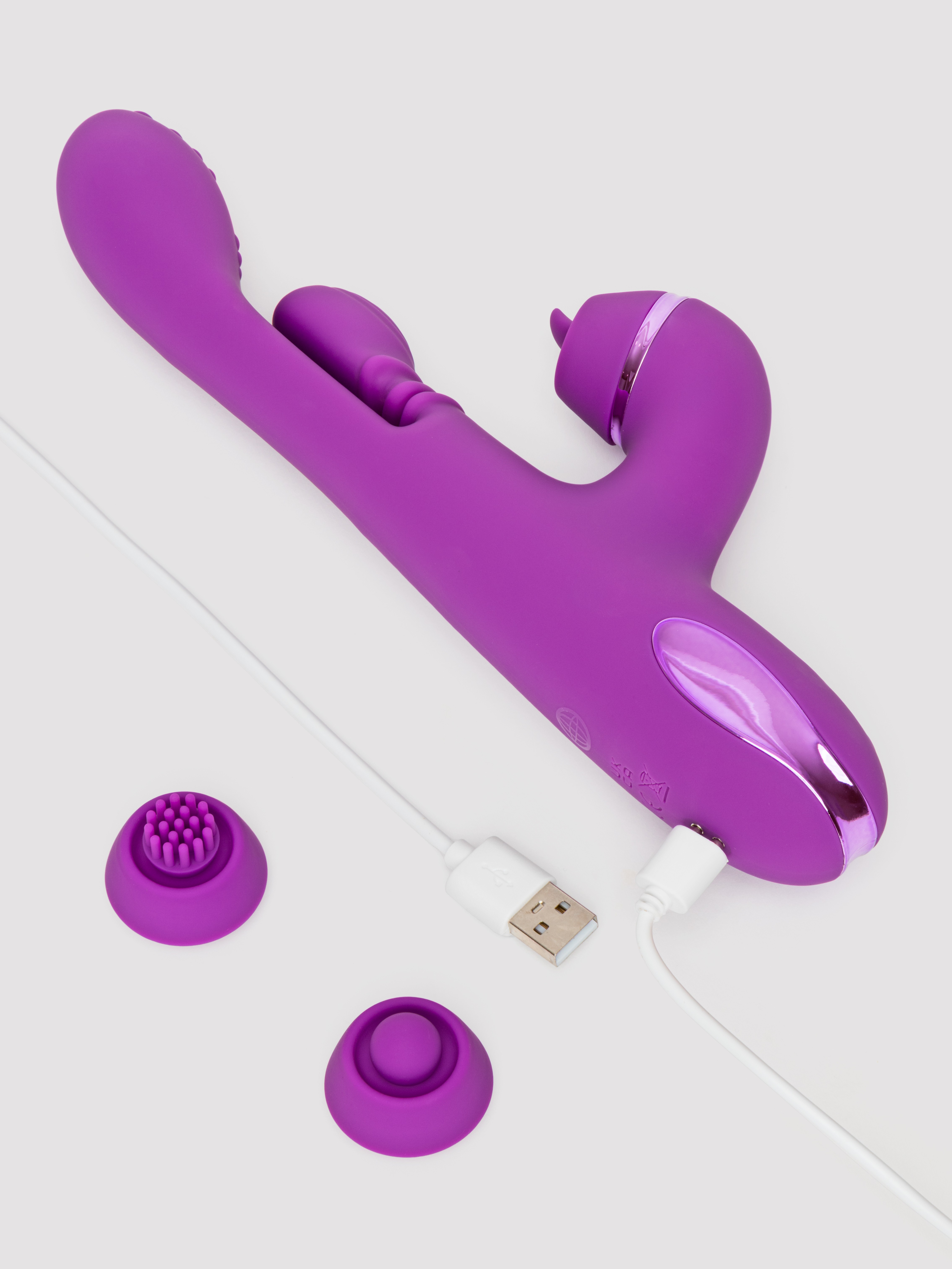 Fantasy For Her IntiMotion Pulse Pro Rabbit Vibrator, Purple, hi-res