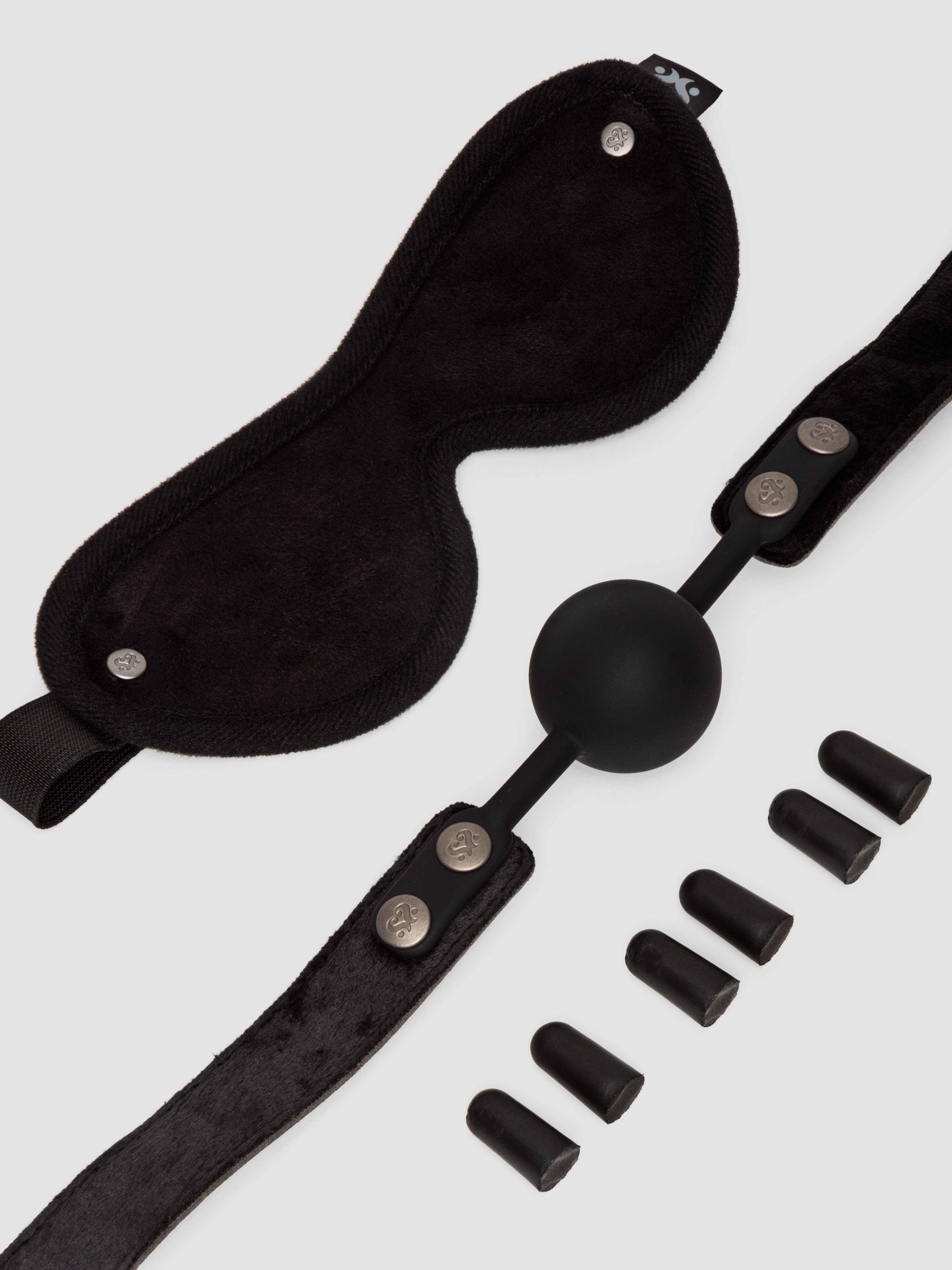 SEI MIO Sensory Surrender Bondage Kit (3 Piece), Black, hi-res