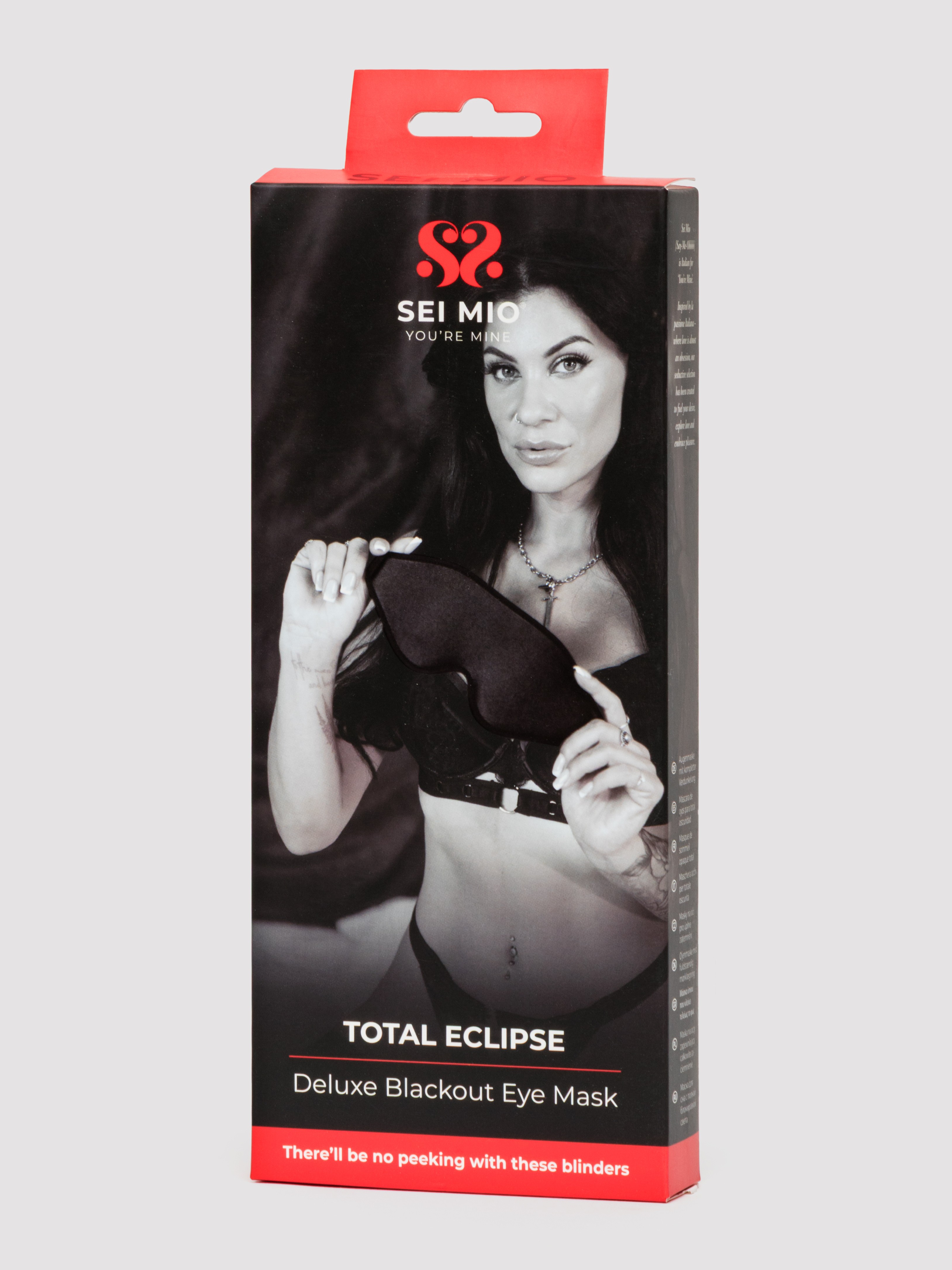 SEI MIO Total Eclipse Deluxe Blackout Mask, Black, hi-res