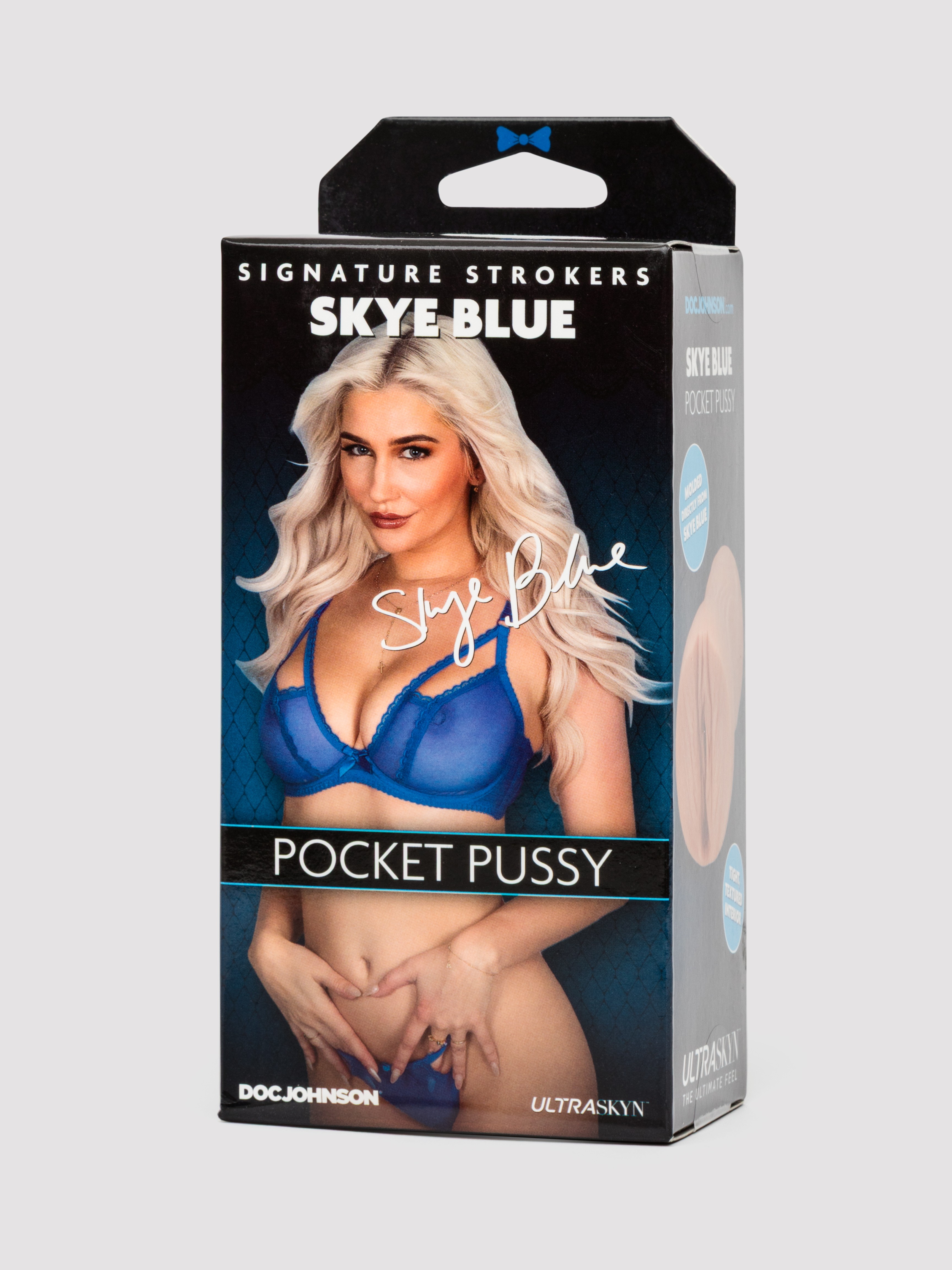 Doc Johnson Skye Blue Realistic Pocket Pussy Male Stroker, Flesh Tan, hi-res
