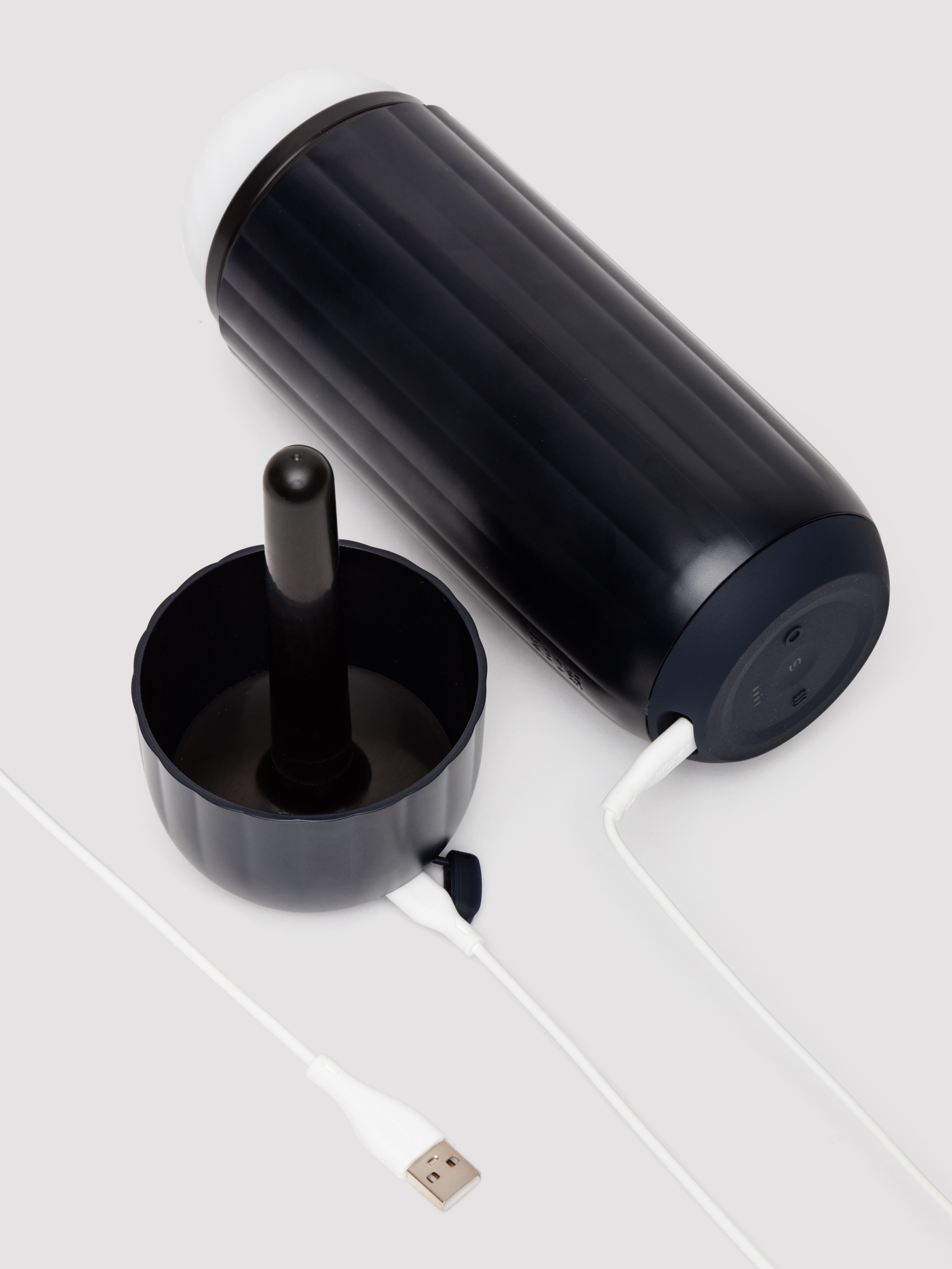 Svakom Sam Neo 2 Pro Interactive Heating Sucking and Vibrating Masturbator, Black, hi-res