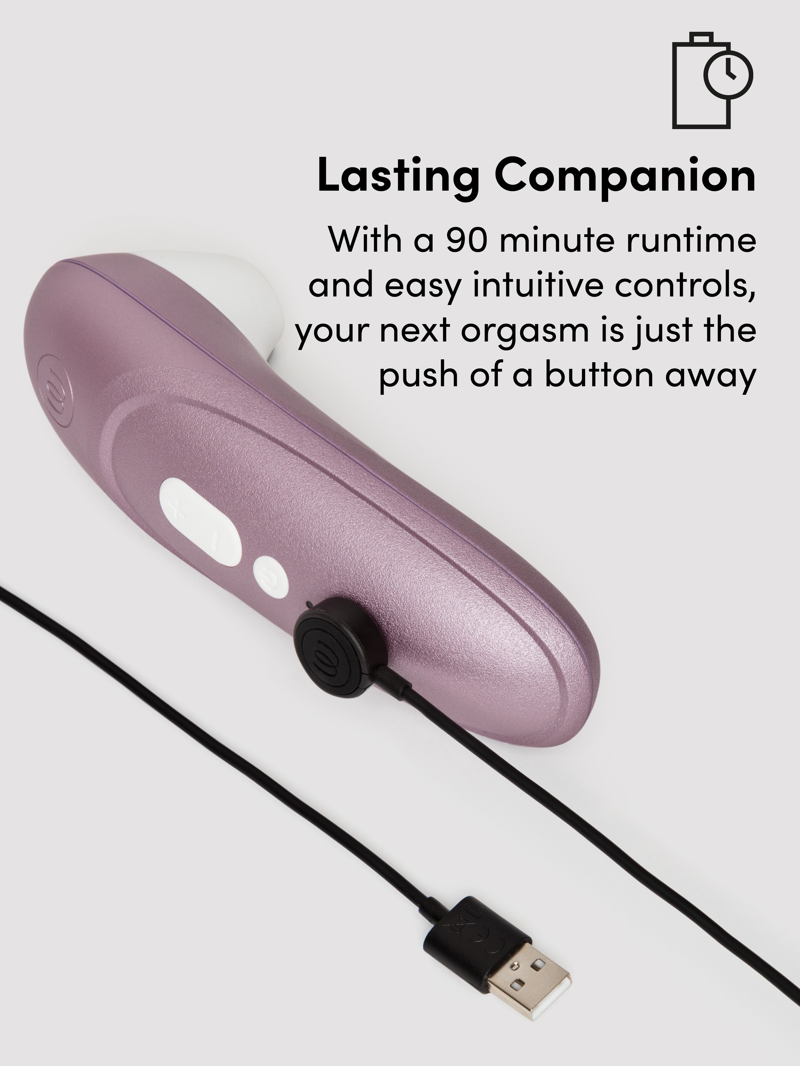 Womanizer Pro Rechargeable Clitoral Suction Stimulator, Purple, hi-res