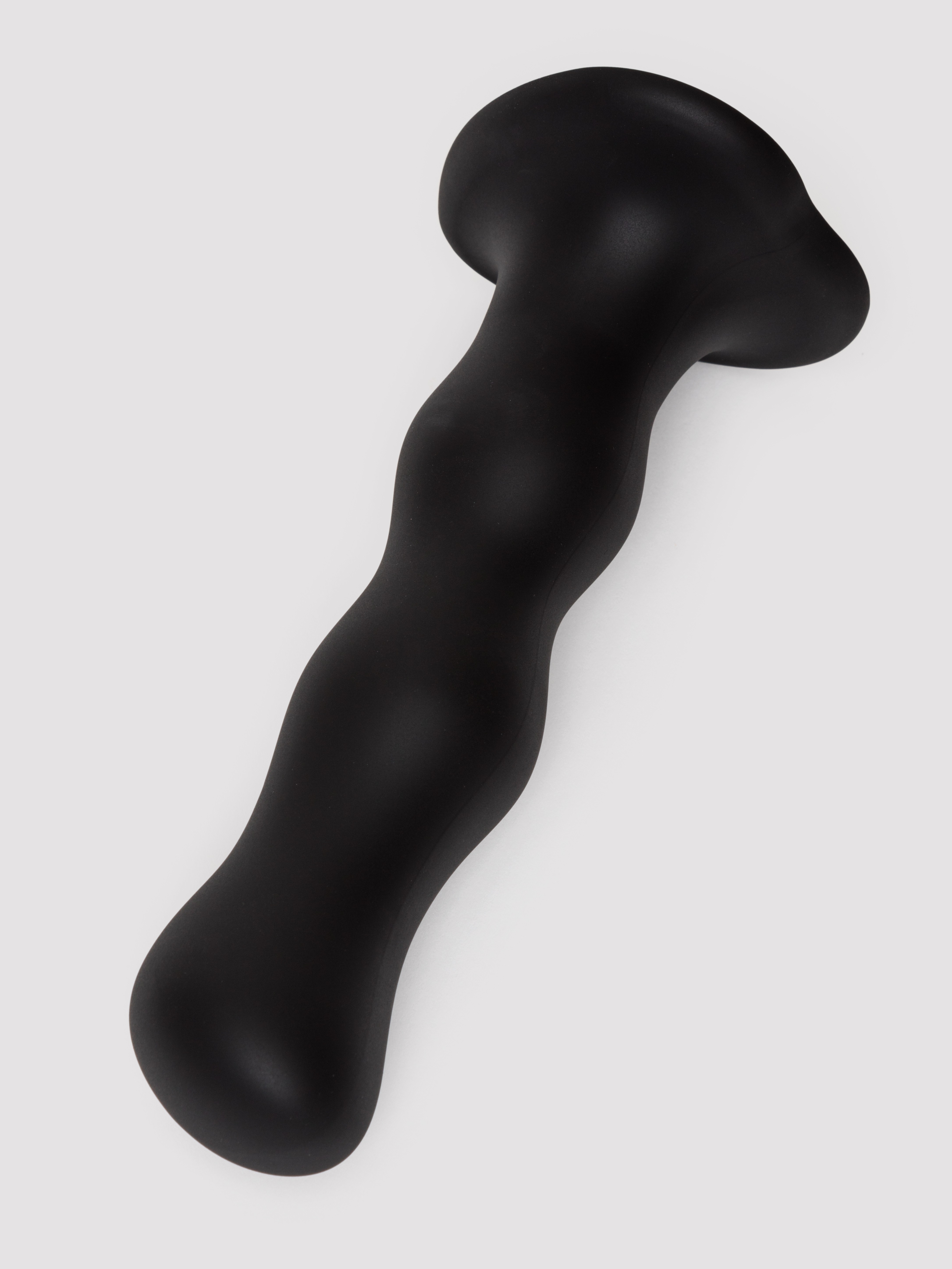 Strap-On-Me Soft Touch Silicone Geisha Balls Dildo 7 Inch, Black, hi-res