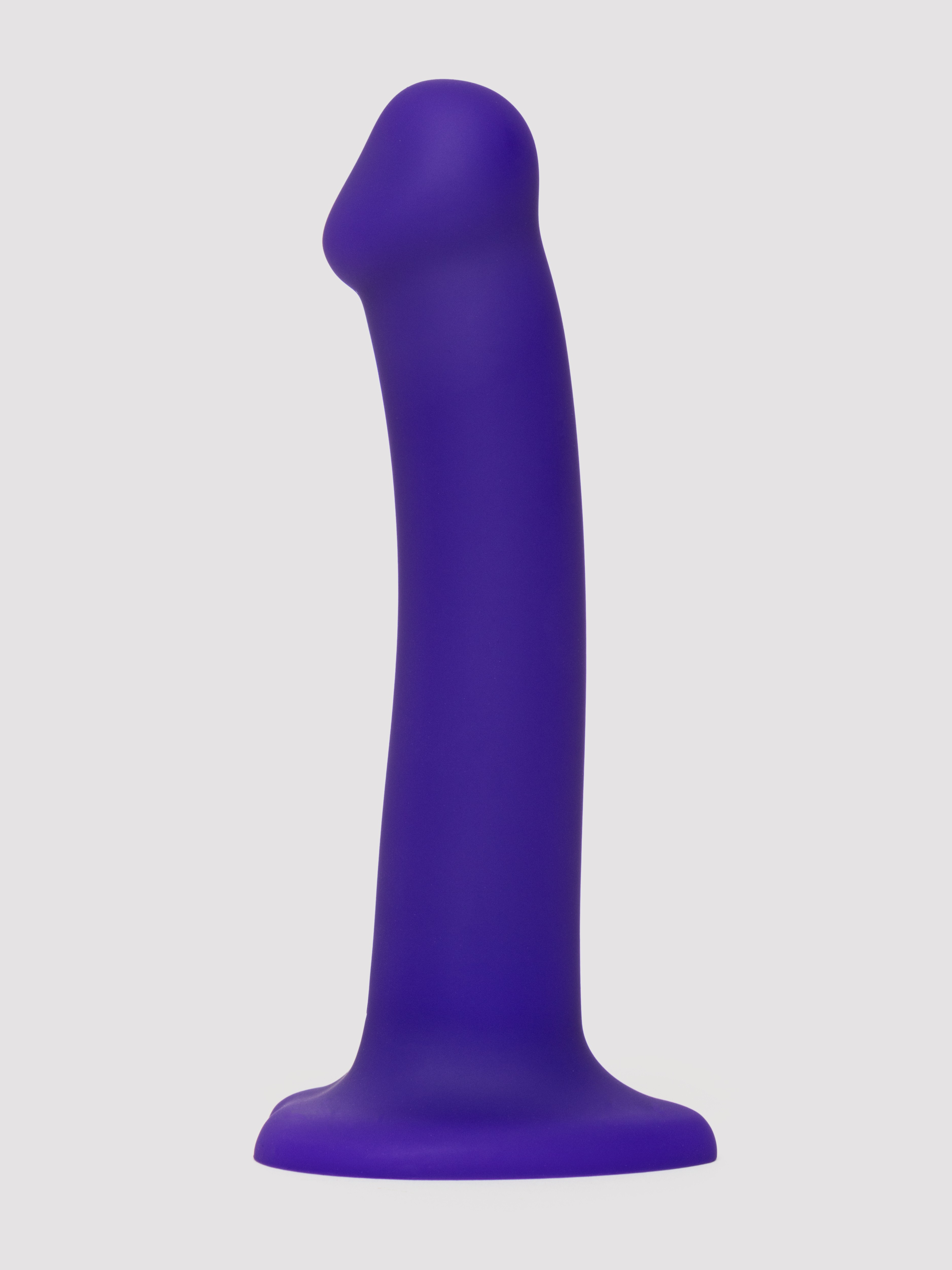 Strap-On-Me Soft Touch Silicone Glow LED Dildo 6.5 Inch, Purple, hi-res