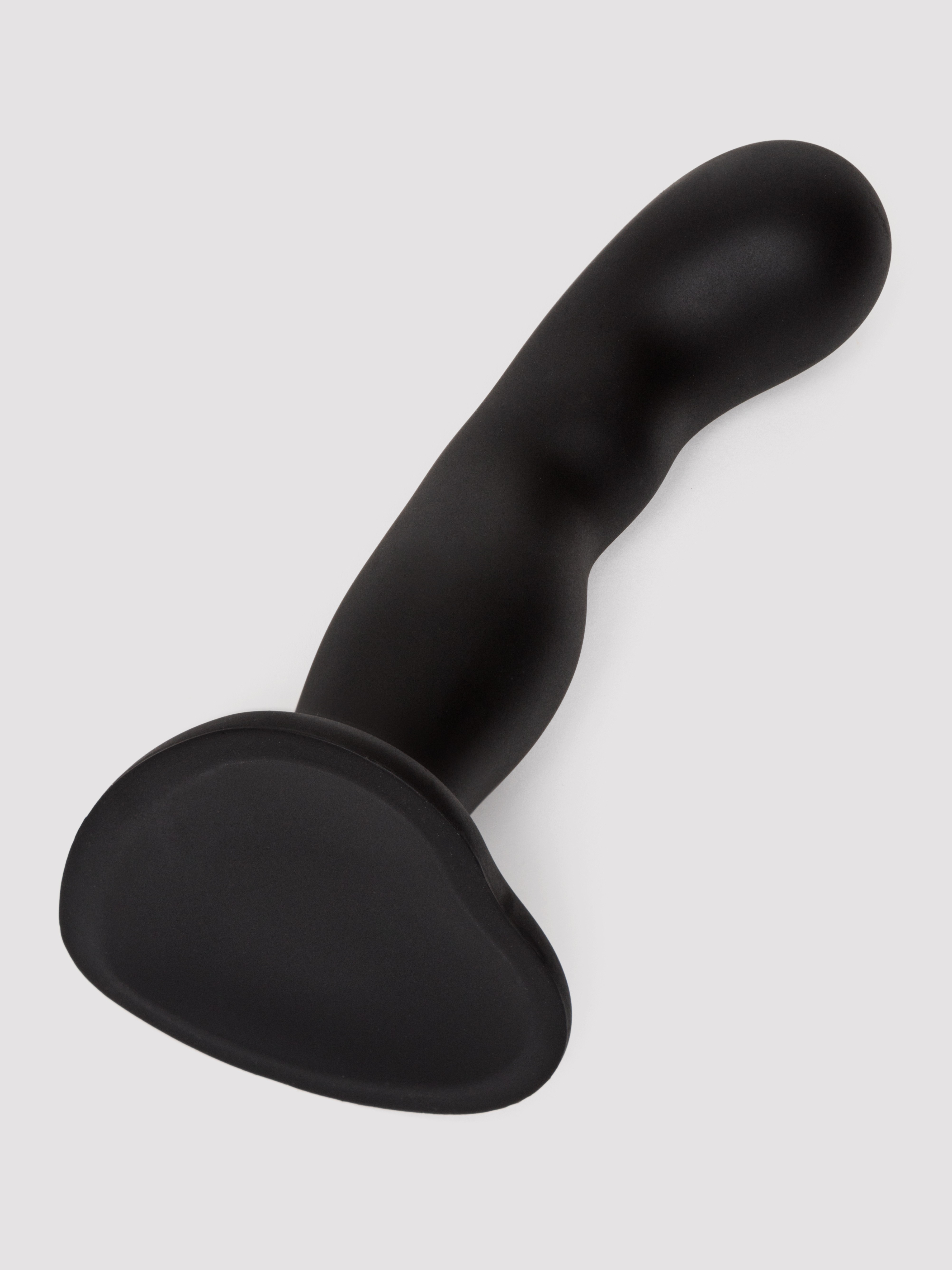 Strap-On-Me Soft Touch Silicone G-Spot and P-Spot Dildo 6 Inch, Black, hi-res