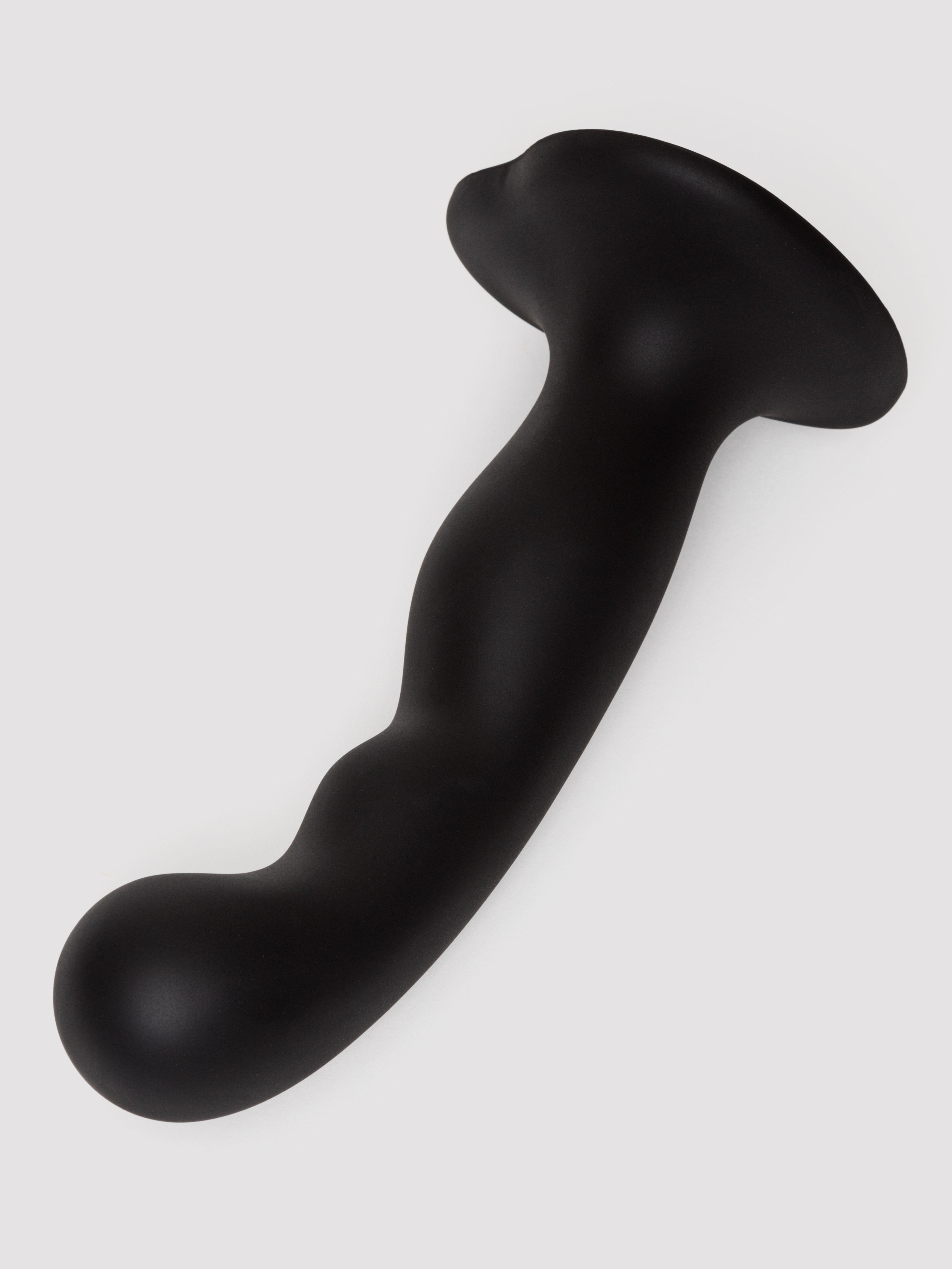 Strap-On-Me Soft Touch Silicone G-Spot and P-Spot Dildo 6 Inch, Black, hi-res