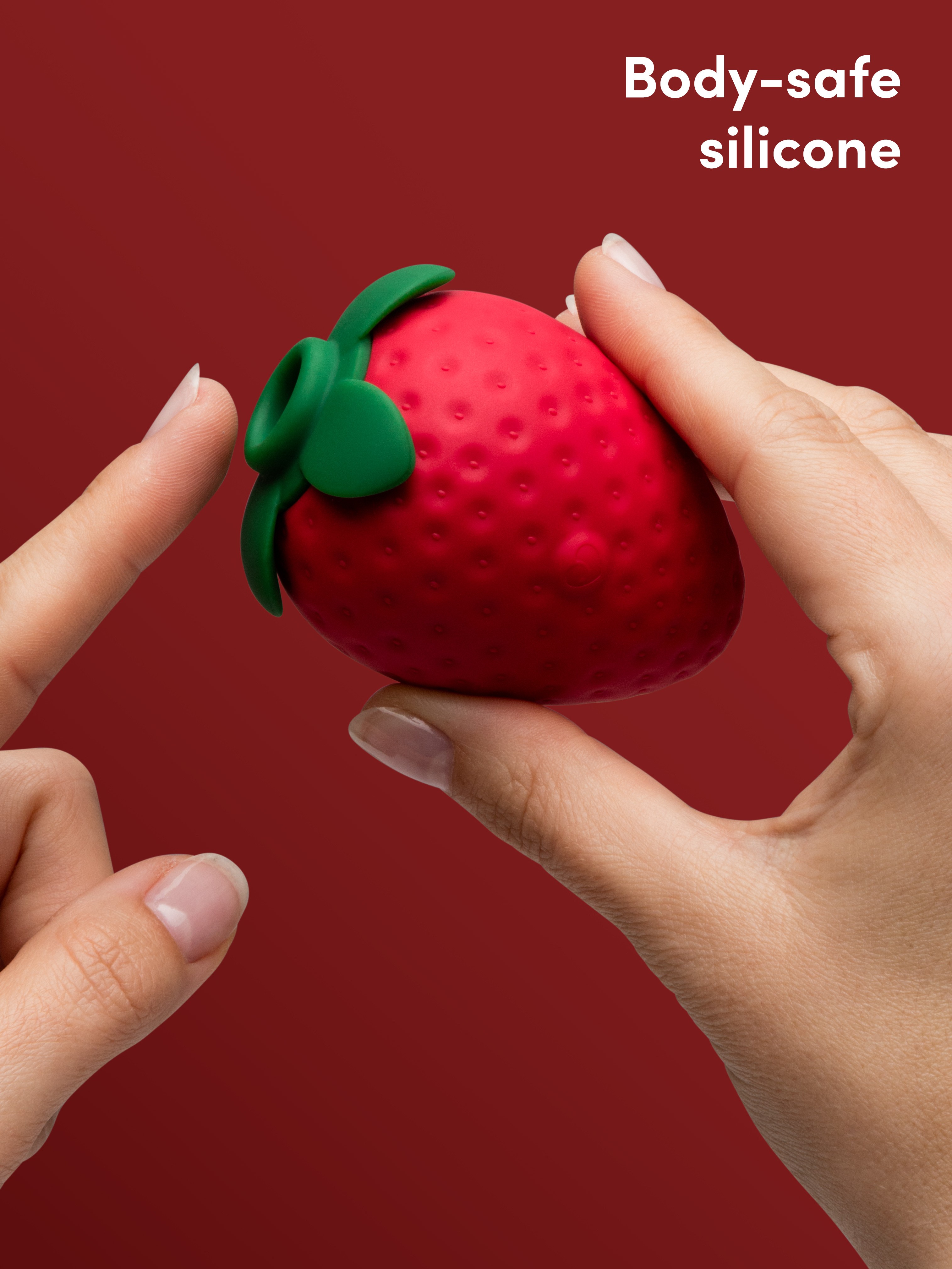 Lovehoney Strawberry Clitoral Suction Stimulator, Red, hi-res