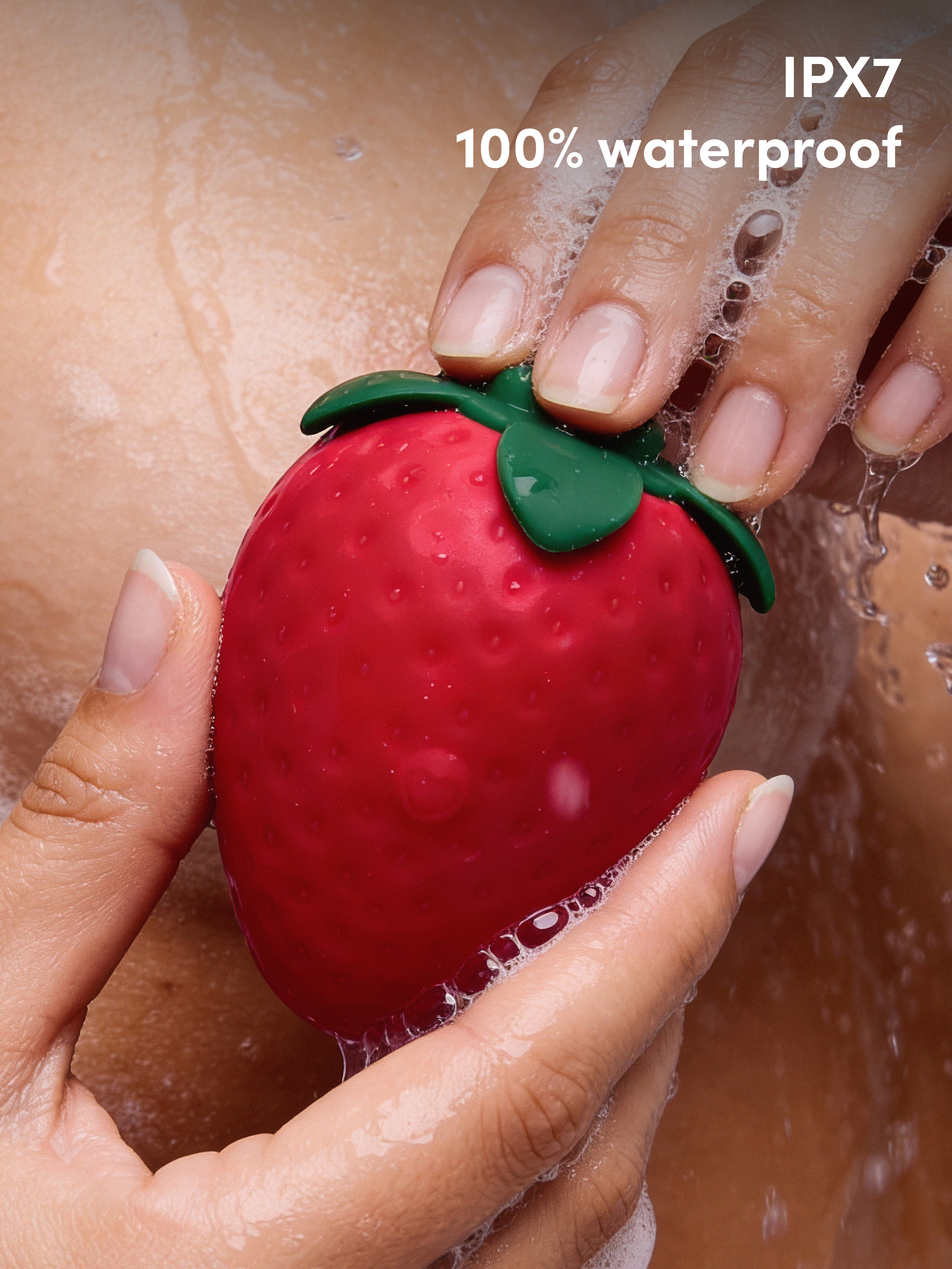 Lovehoney Strawberry Clitoral Suction Stimulator, Red, hi-res