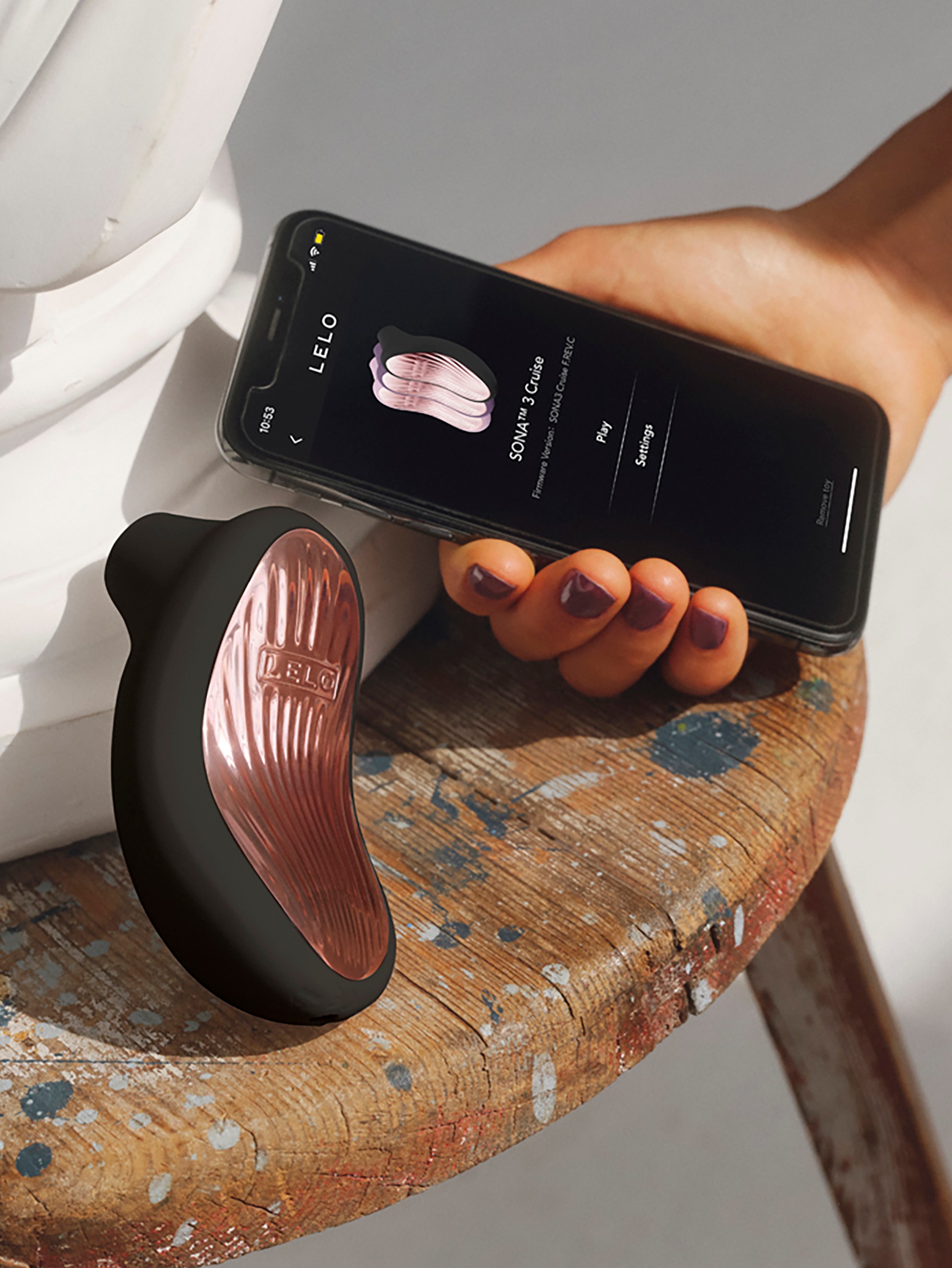 Lelo Sona 3 Cruise SenSonic App Controlled Clitoral Stimulator, Black, hi-res