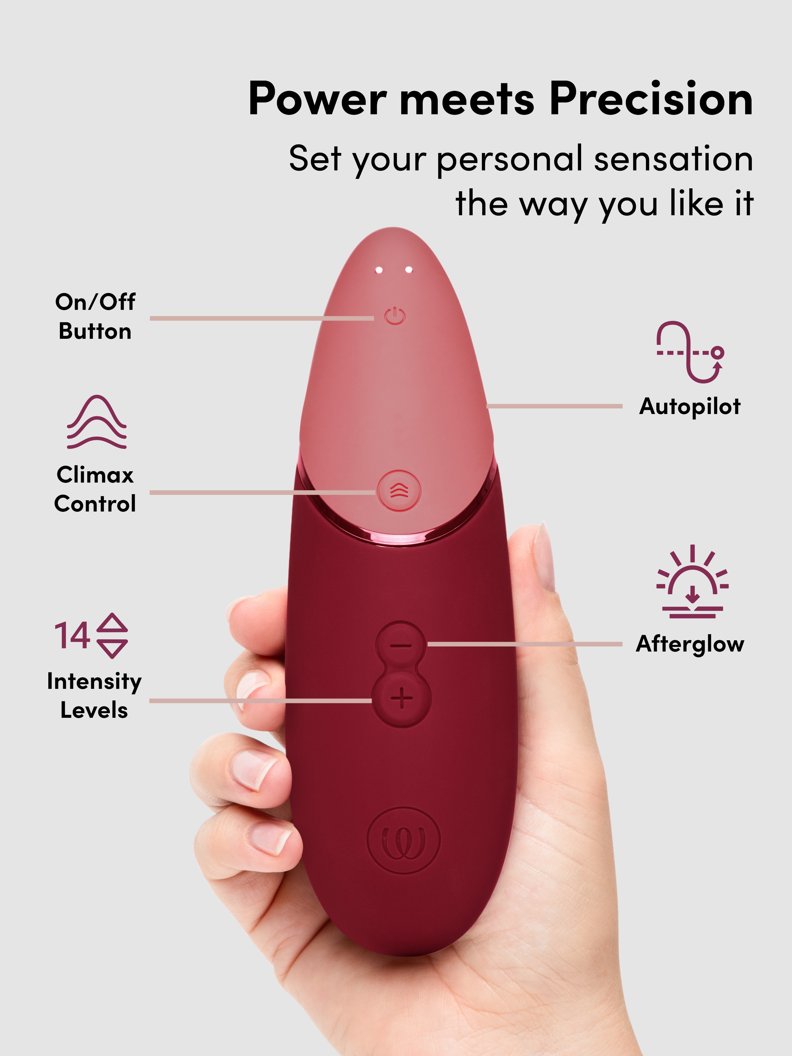 Womanizer Next Clitoral Suction Stimulator, Red, hi-res