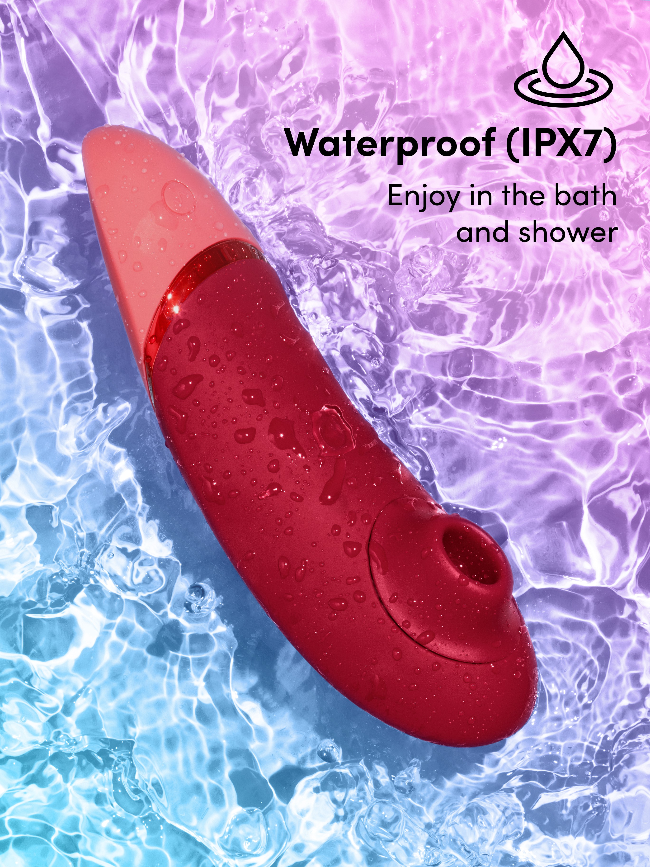 Womanizer Next Clitoral Suction Stimulator, Red, hi-res