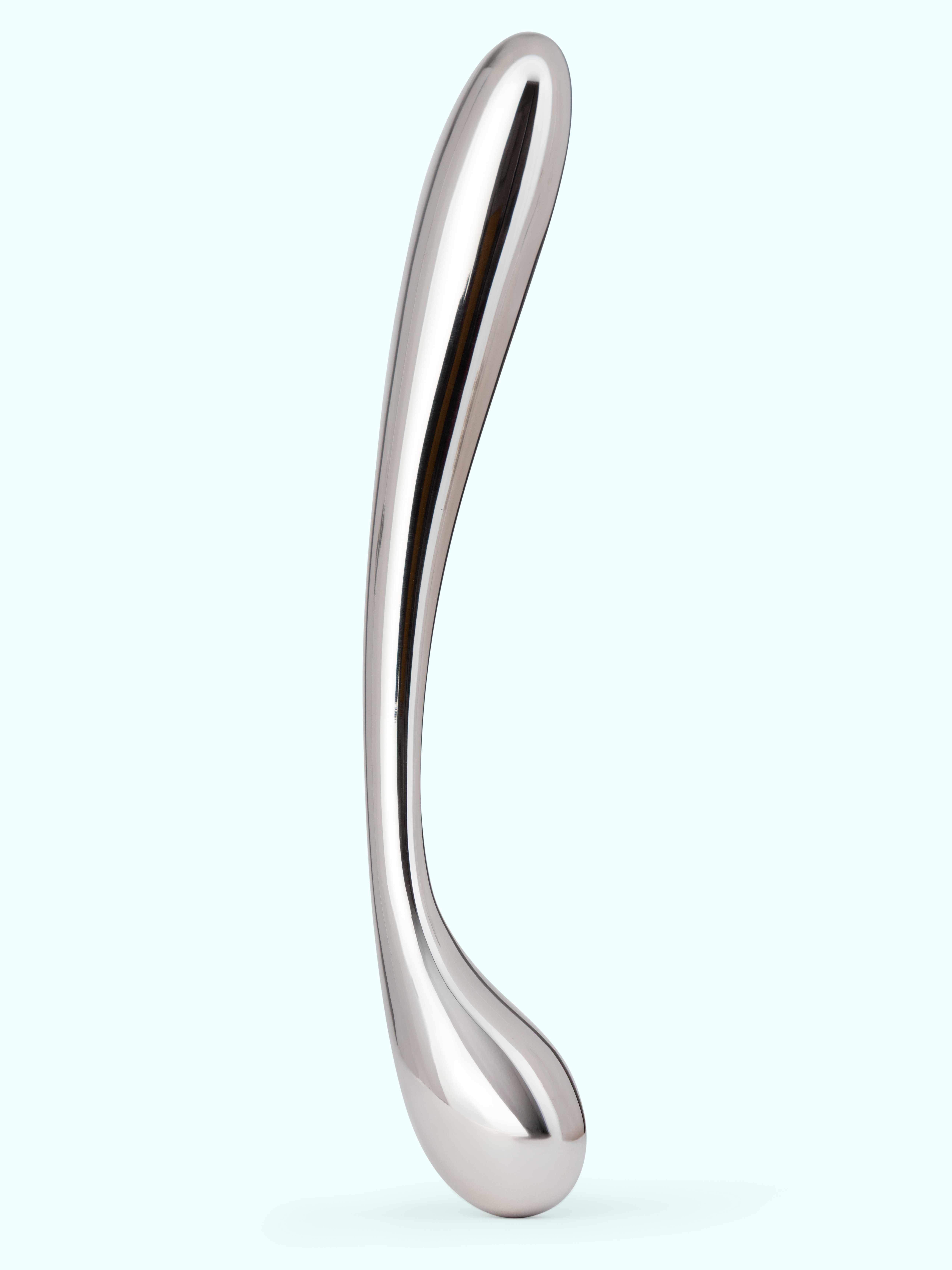 Lovehoney Slim G-Spot Steel Dildo 8.5 Inch, Silver, hi-res